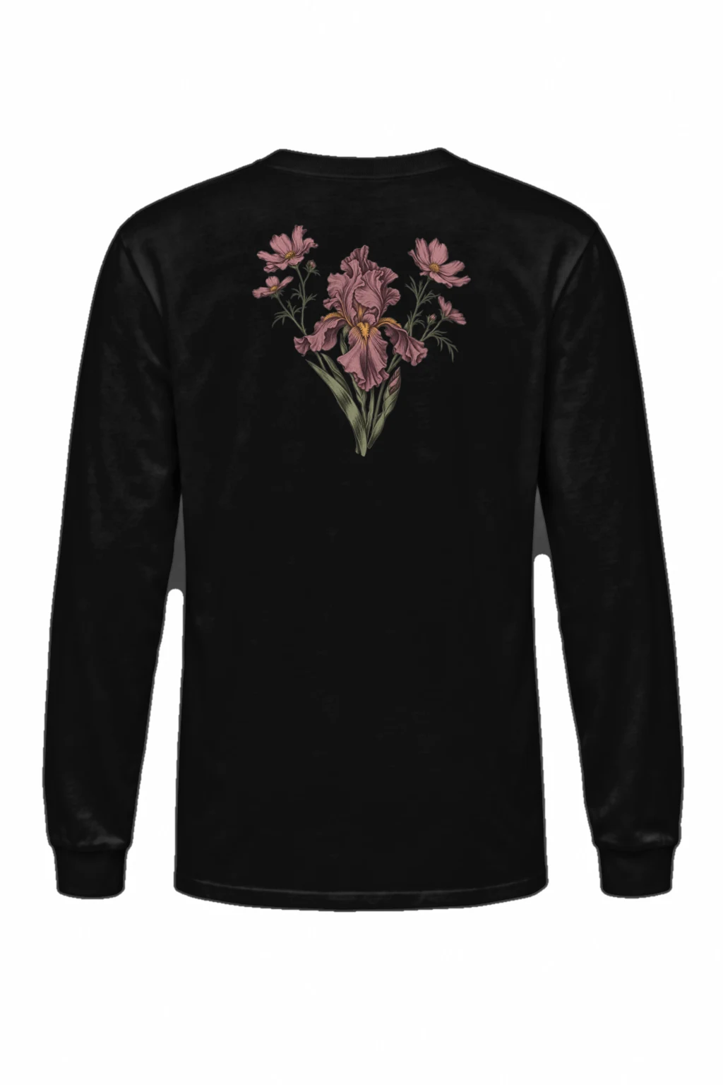 "Iris Wildflower Study" Unisex Longsleeve T-shirt | Gildan 2400
