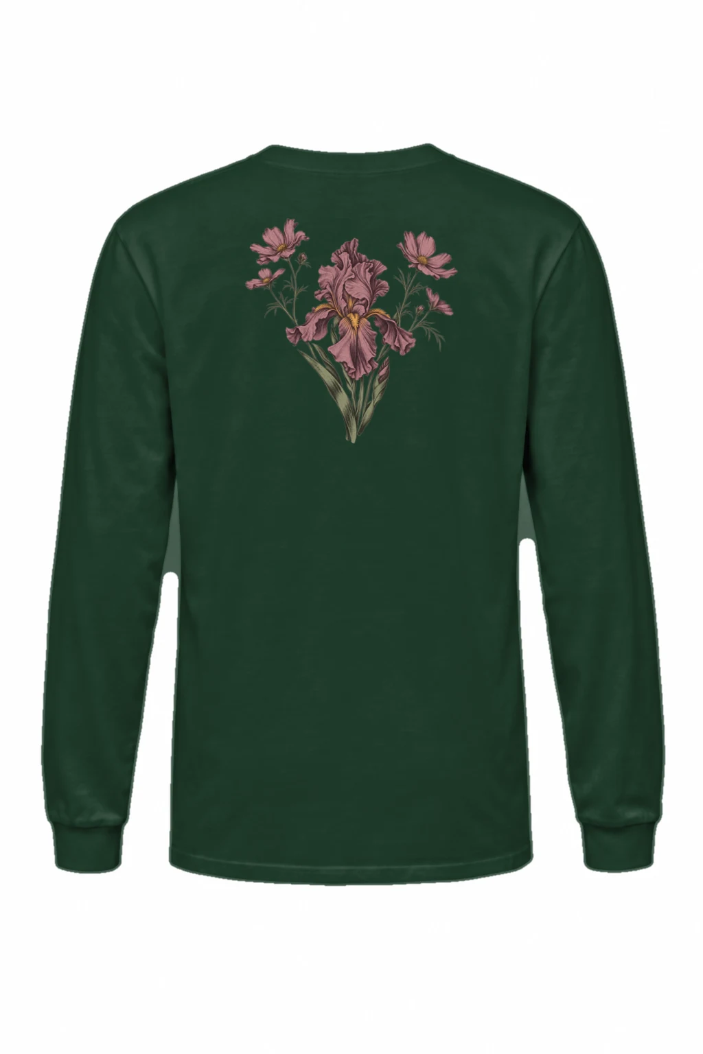 "Iris Wildflower Study" Unisex Longsleeve T-shirt | Gildan 2400