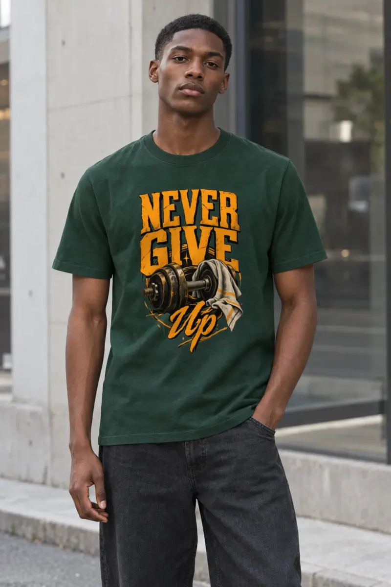 "Iron Resolve" Heavyweight Unisex Crewneck T-shirt | Gildan 5000