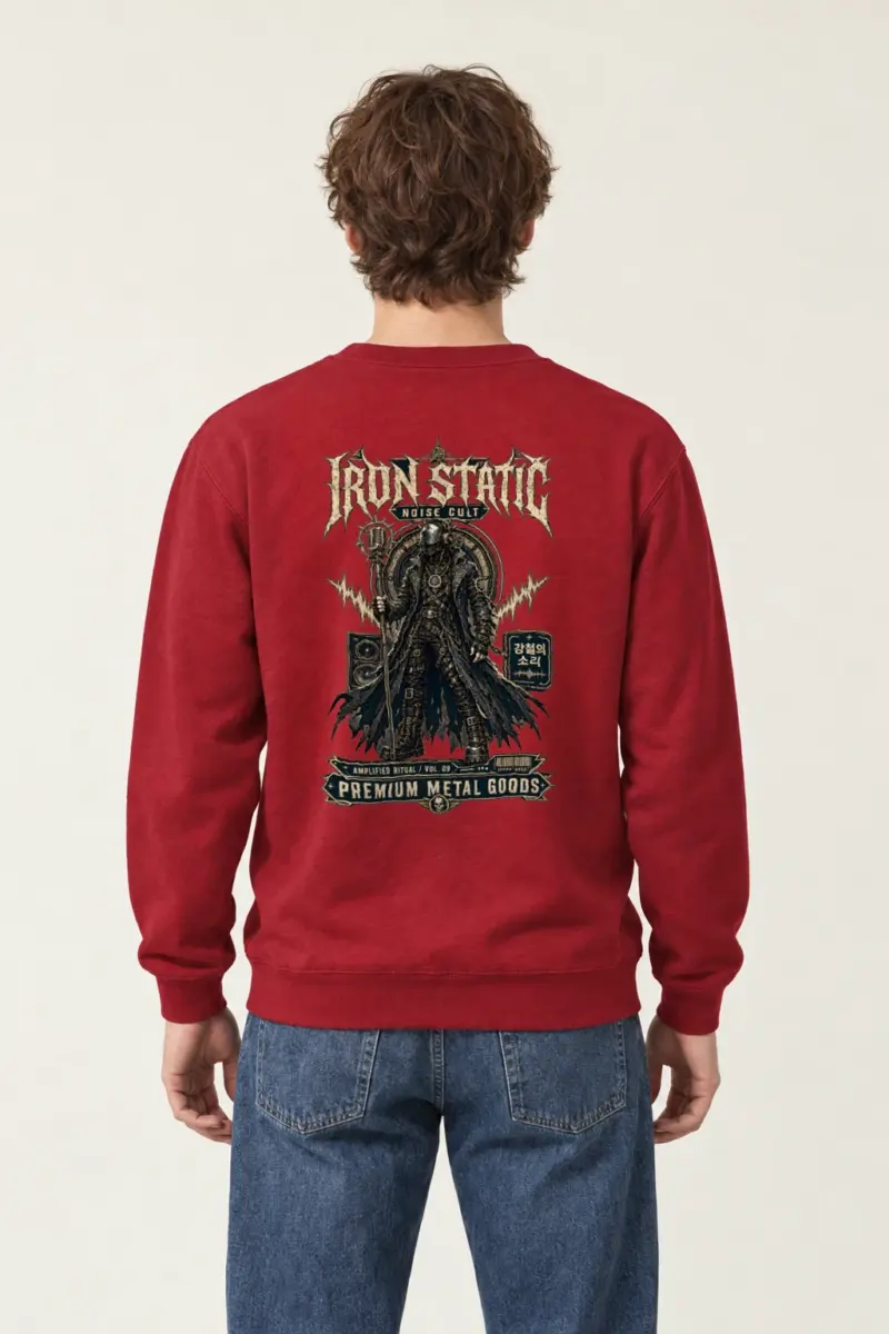 "Iron Static" Heavy Blend Unisex Crewneck Sweatshirt