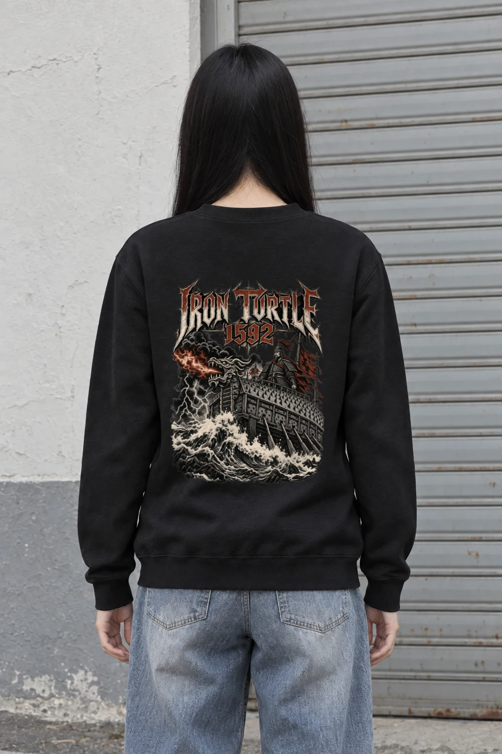 "IRON TURTLE 1592" Heavy Blend Unisex Crewneck Sweatshirt