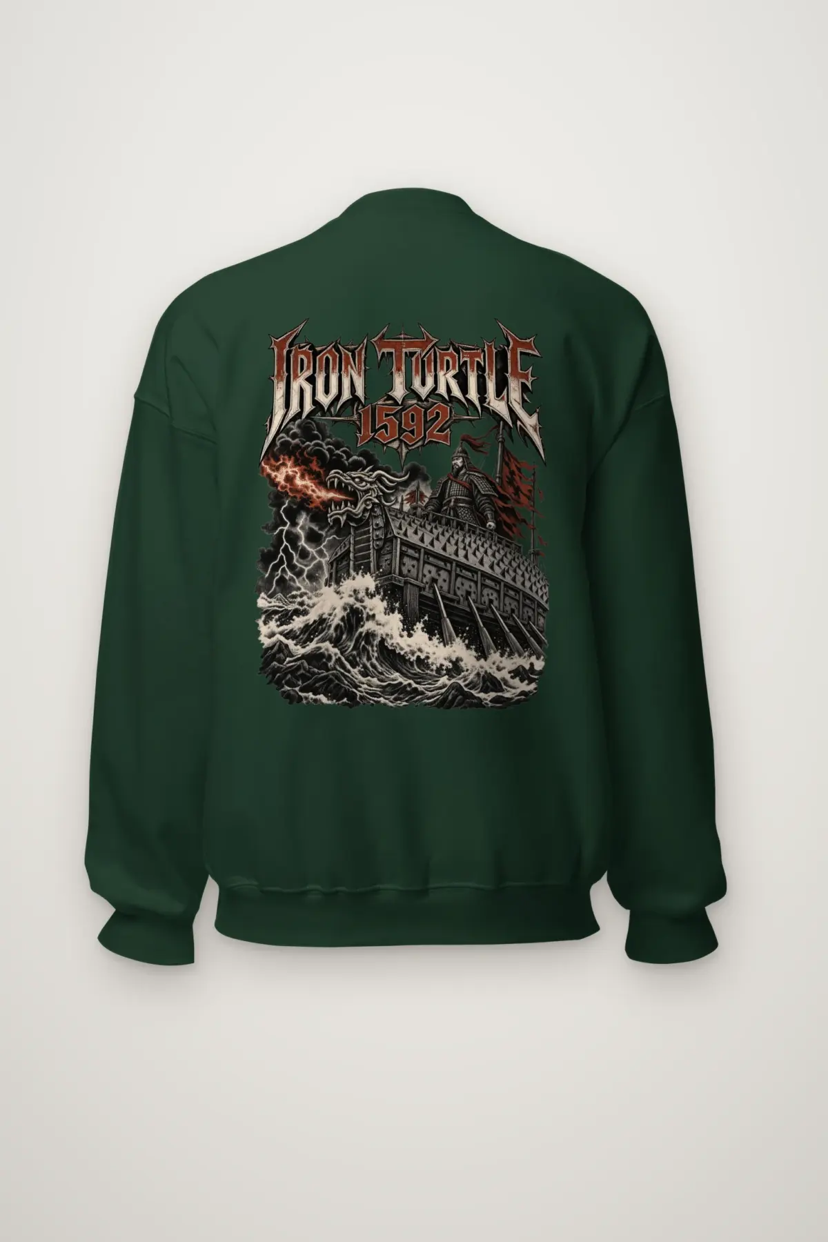 "IRON TURTLE 1592" Heavy Blend Unisex Crewneck Sweatshirt