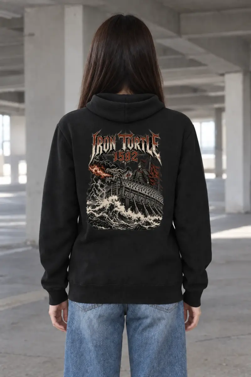 "Iron Turtle 1592 · Admiral Yi Sun-sin 이순신" Heavy Blend Unisex Pullover Hoodie