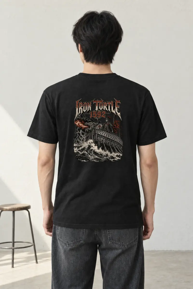 "Iron Turtle 1592 · Admiral Yi Sun-sin 이순신" Heavyweight Unisex Crewneck T-shirt