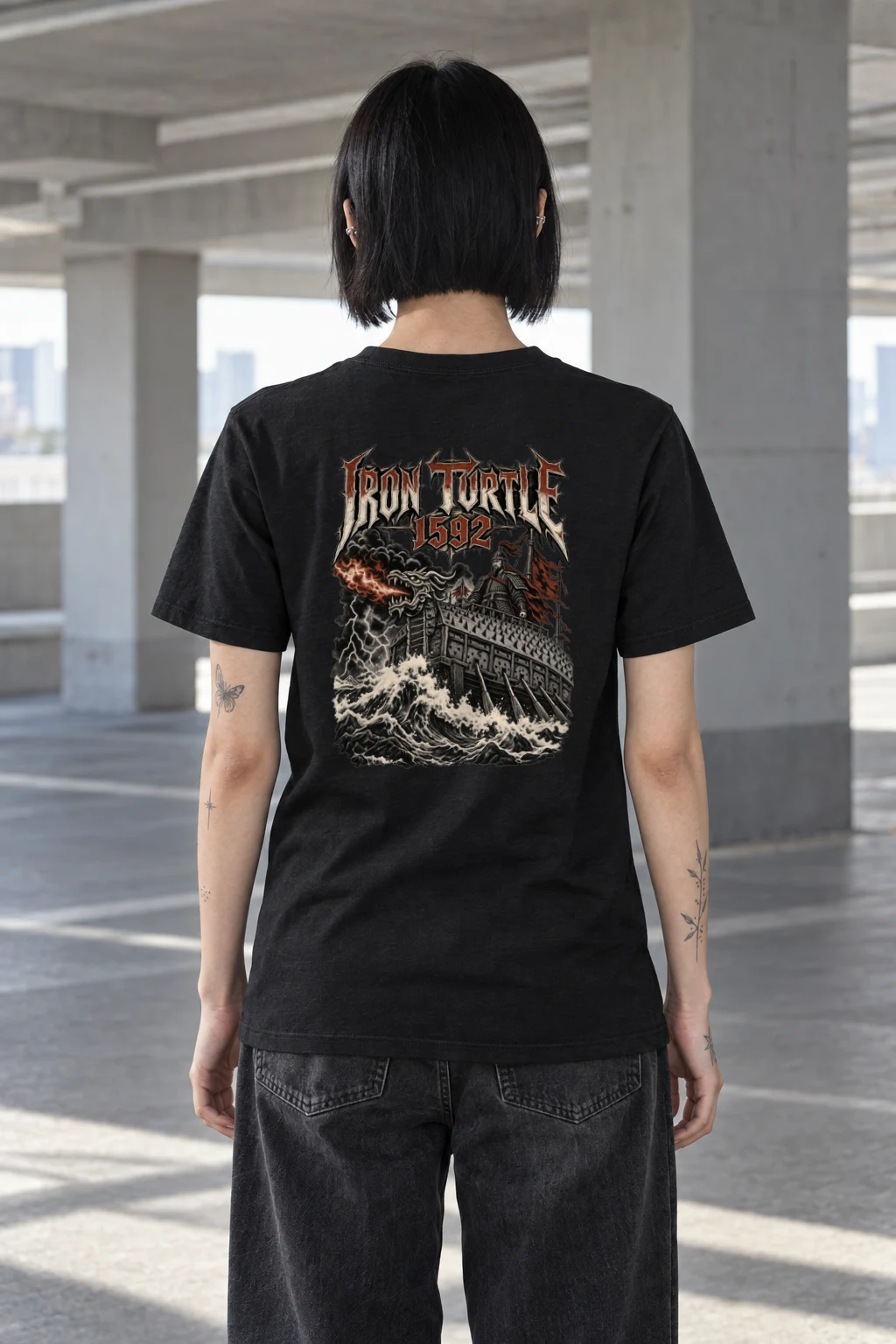 "Iron Turtle 1592" Heavyweight Unisex Crewneck T-shirt