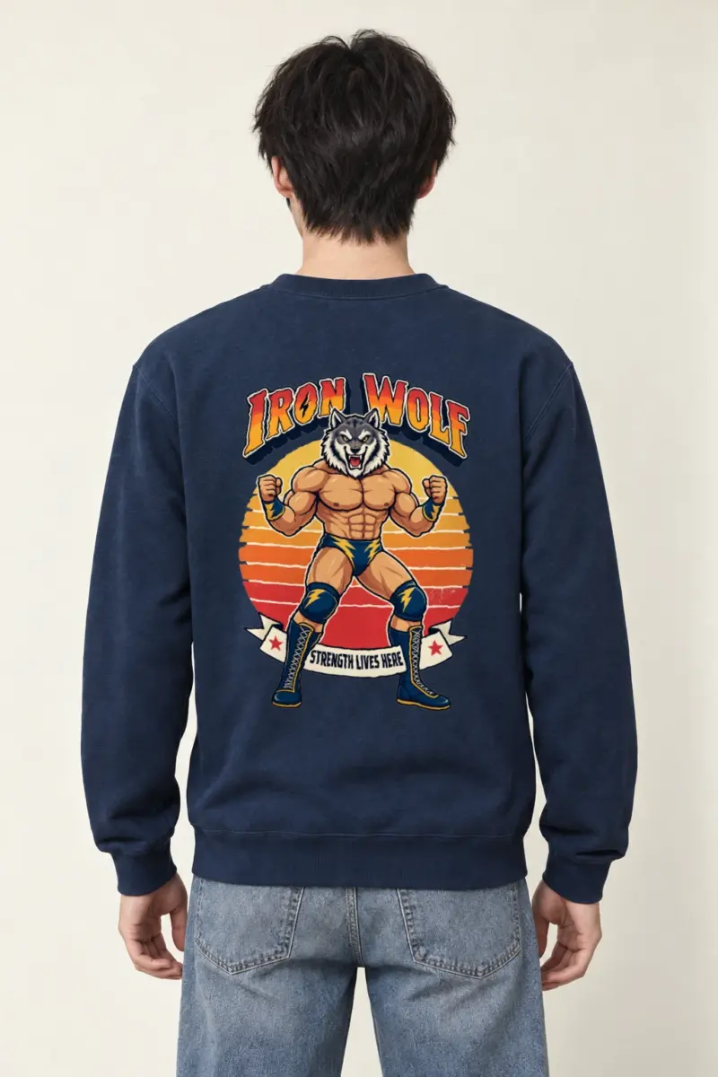 "Iron Wolf Strength" Heavy Blend Unisex Crewneck Sweatshirt