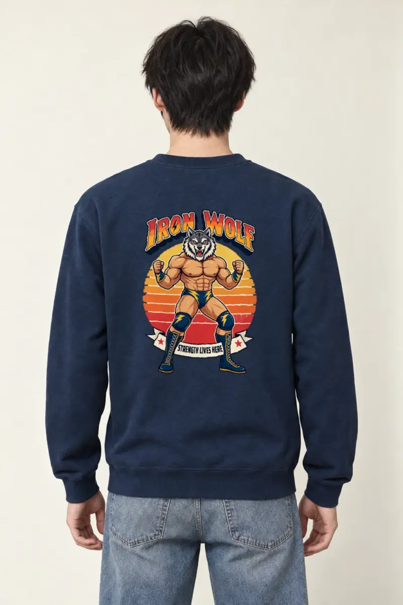 "Iron Wolf Strength" Heavy Blend Unisex Crewneck Sweatshirt