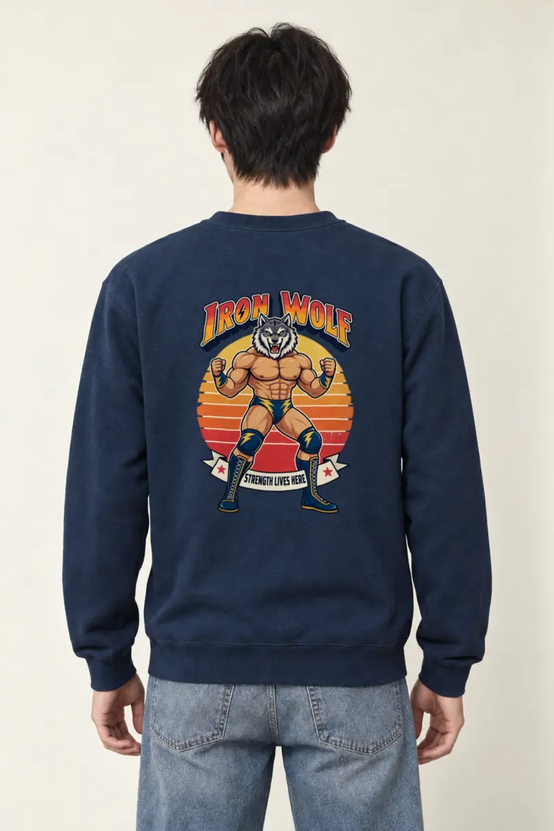 "Iron Wolf Strength" Heavy Blend Unisex Crewneck Sweatshirt