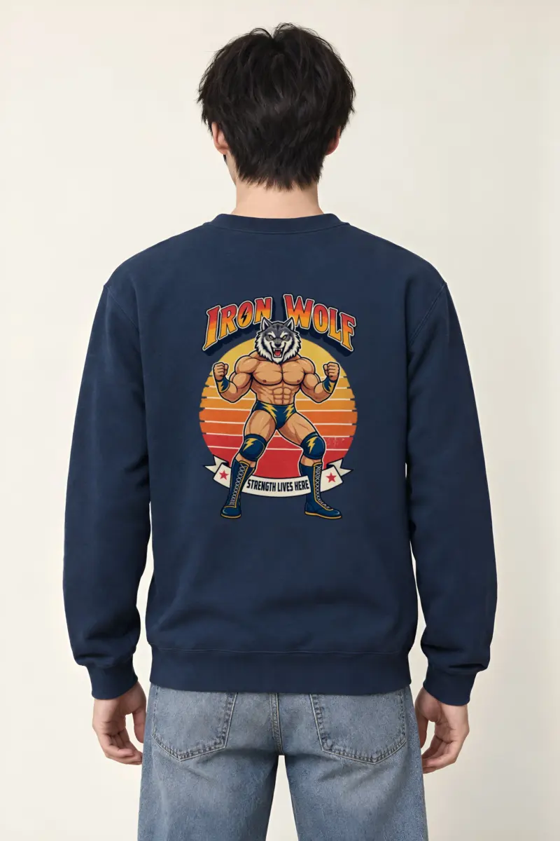 "Iron Wolf Strength" Heavy Blend Unisex Crewneck Sweatshirt