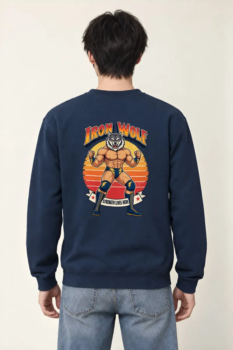 "Iron Wolf Strength" Heavy Blend Unisex Crewneck Sweatshirt