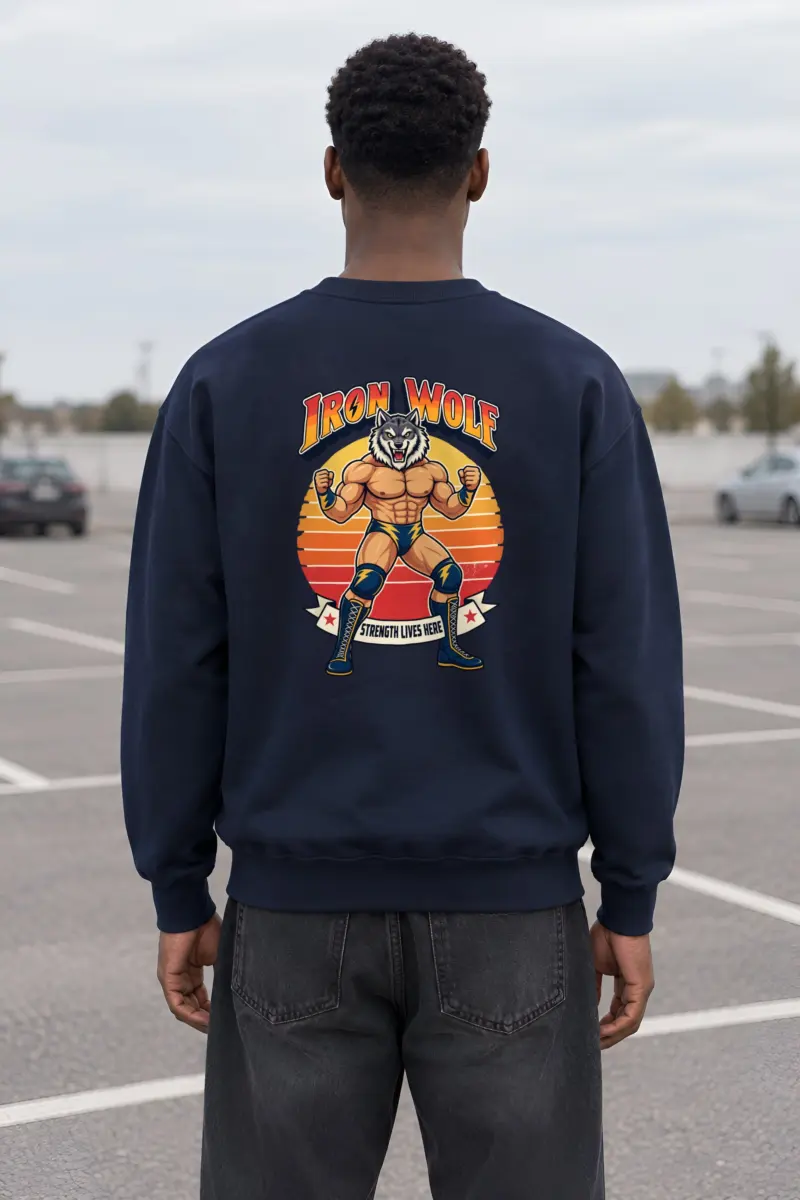 "Iron Wolf Strength" Heavy Blend Unisex Crewneck Sweatshirt