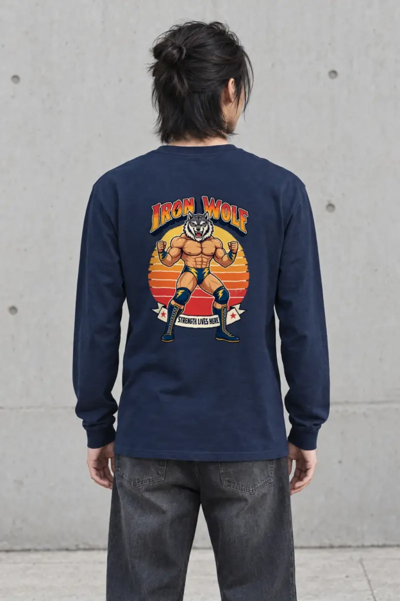 "Iron Wolf Strength" Unisex Longsleeve T-shirt