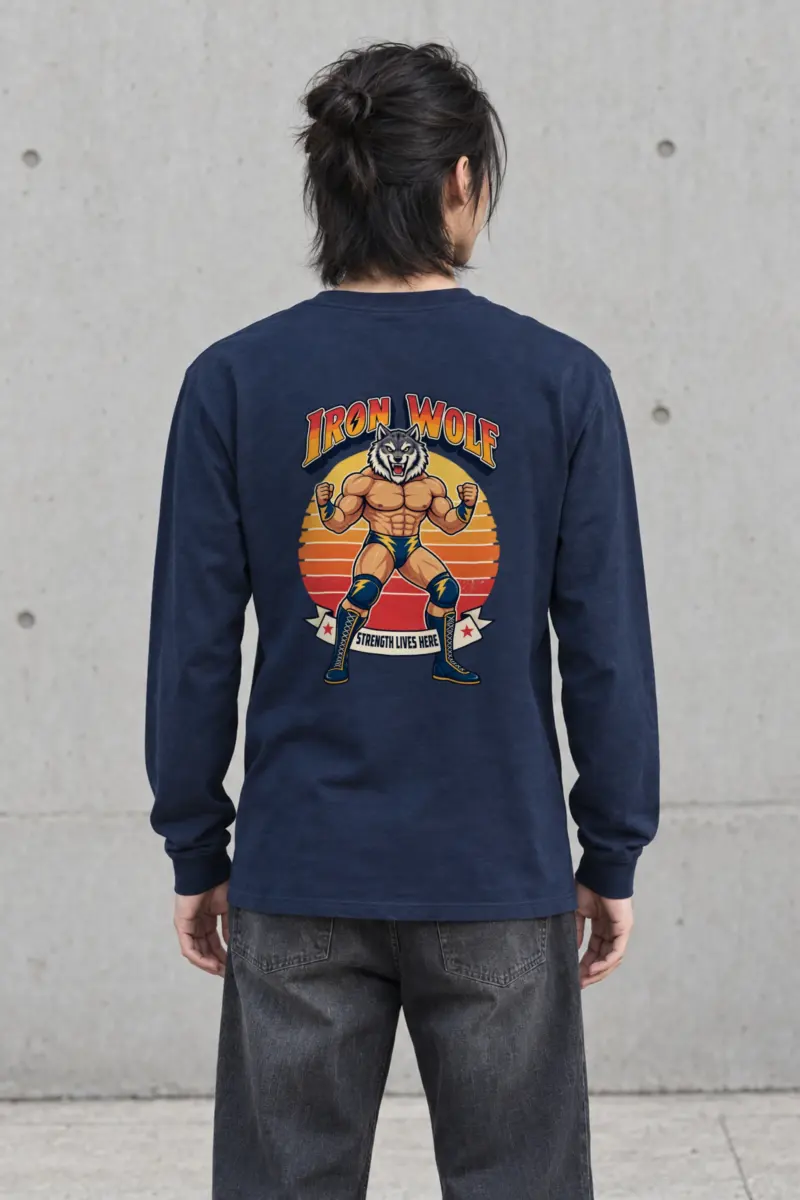 "Iron Wolf Strength" Unisex Longsleeve T-shirt