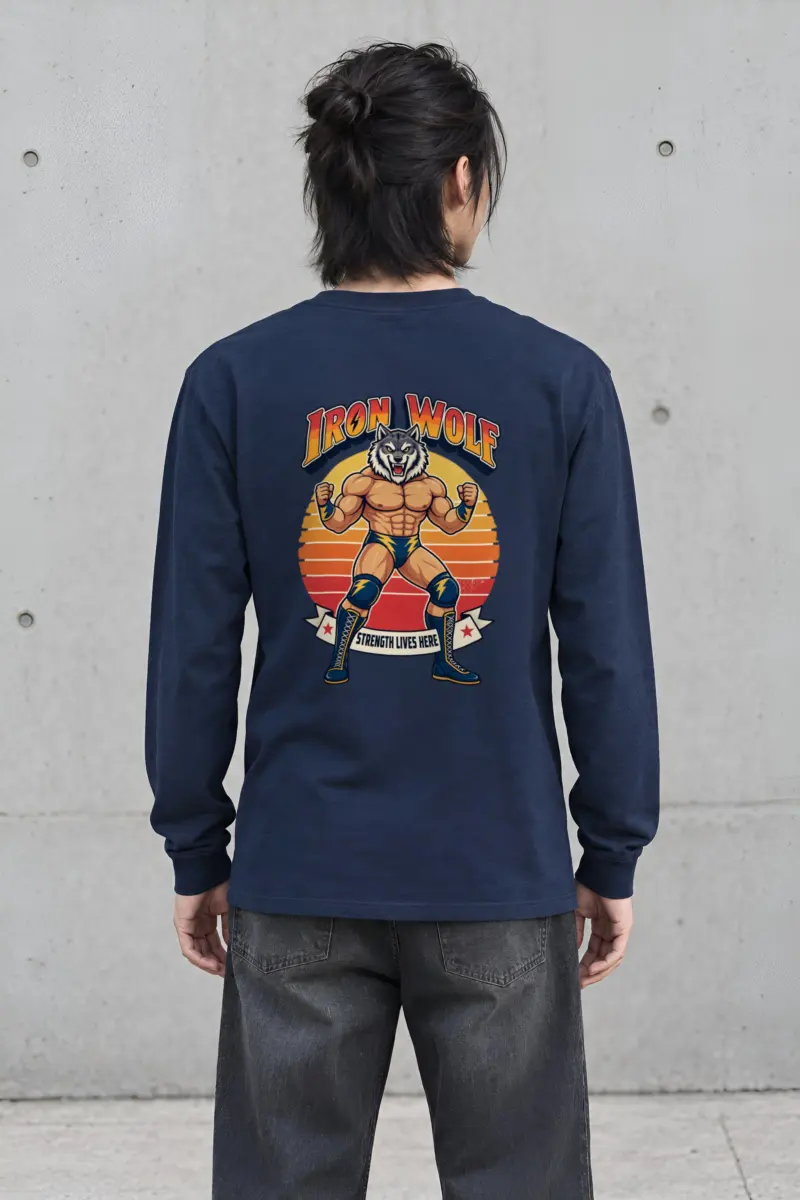 "Iron Wolf Strength" Unisex Longsleeve T-shirt