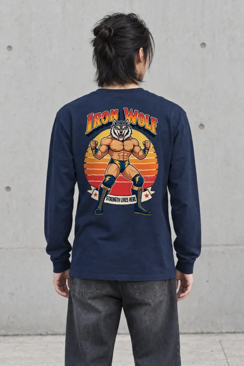 "Iron Wolf Strength" Unisex Longsleeve T-shirt
