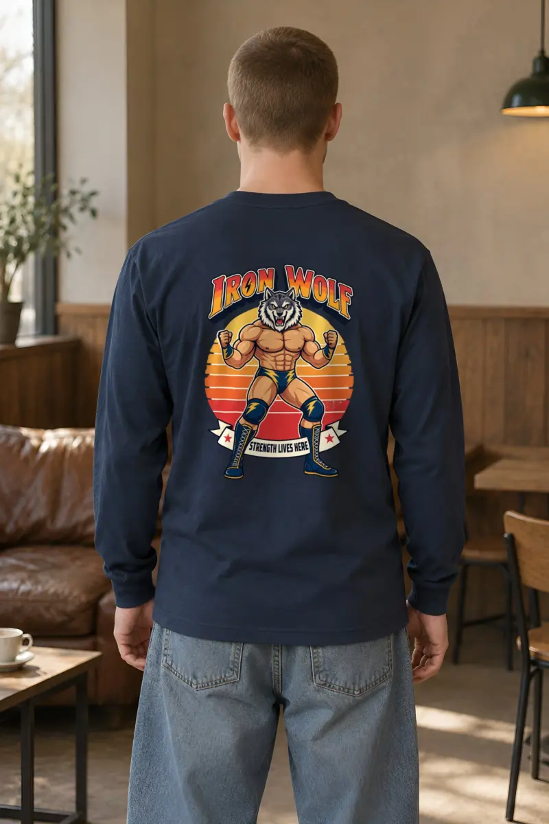"Iron Wolf Strength" Unisex Longsleeve T-shirt