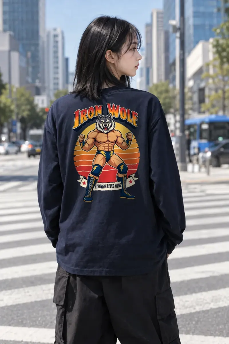 "Iron Wolf Strength" Unisex Longsleeve T-shirt | Gildan 2400