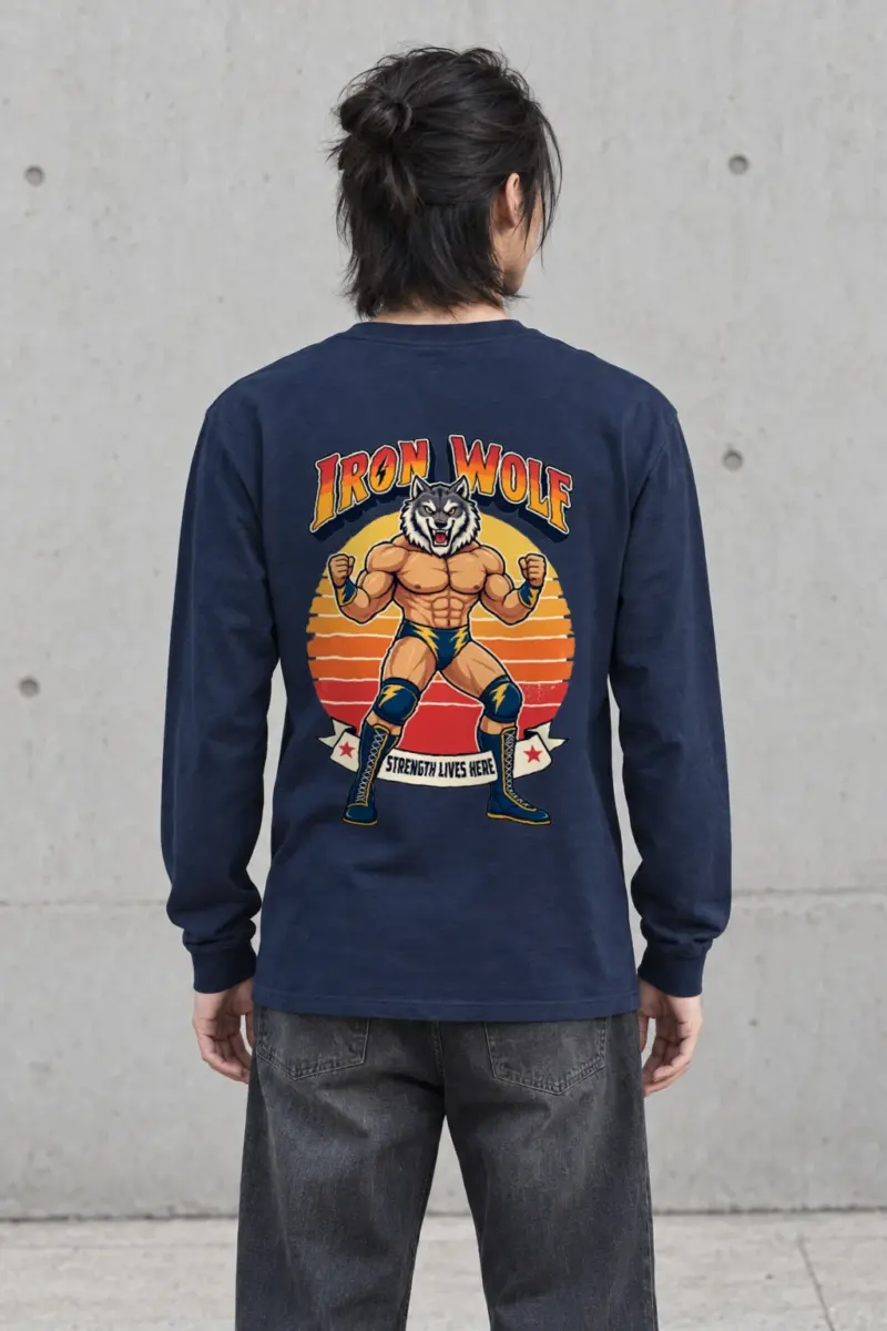 "Iron Wolf Strength" Unisex Longsleeve T-shirt