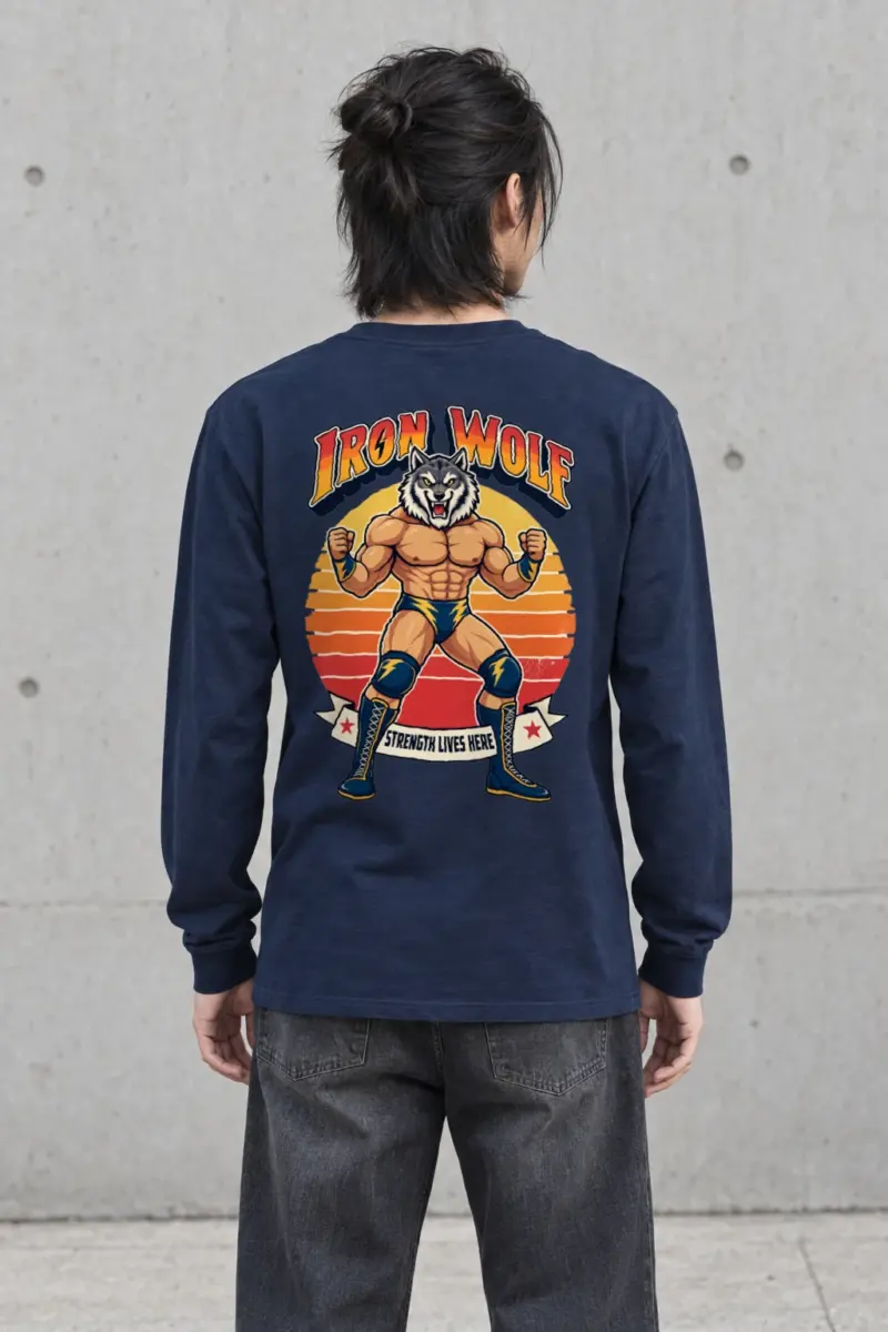 "Iron Wolf Strength" Unisex Longsleeve T-shirt | Gildan 2400