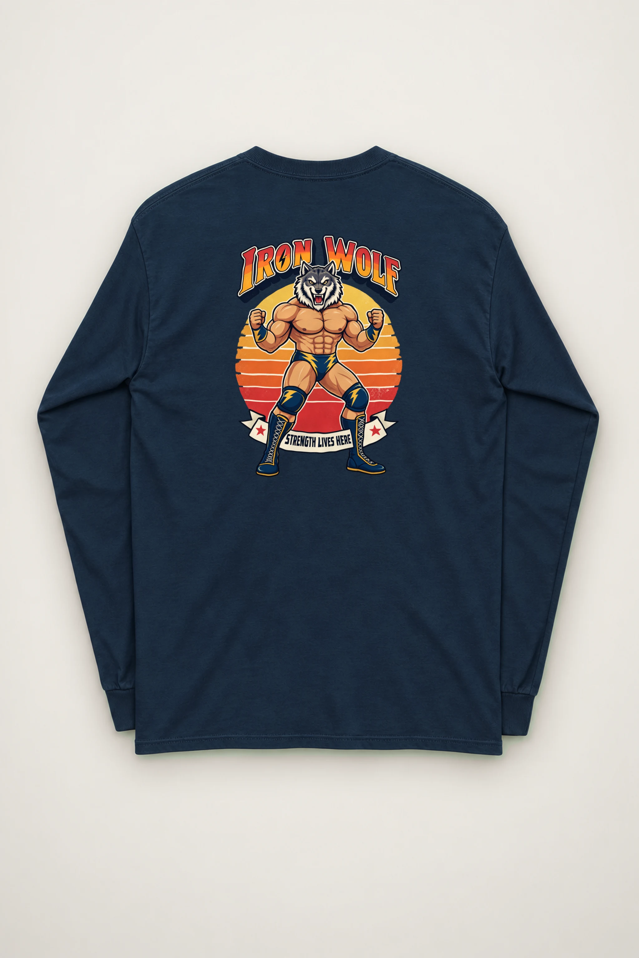 "Iron Wolf Strength" Unisex Longsleeve T-shirt