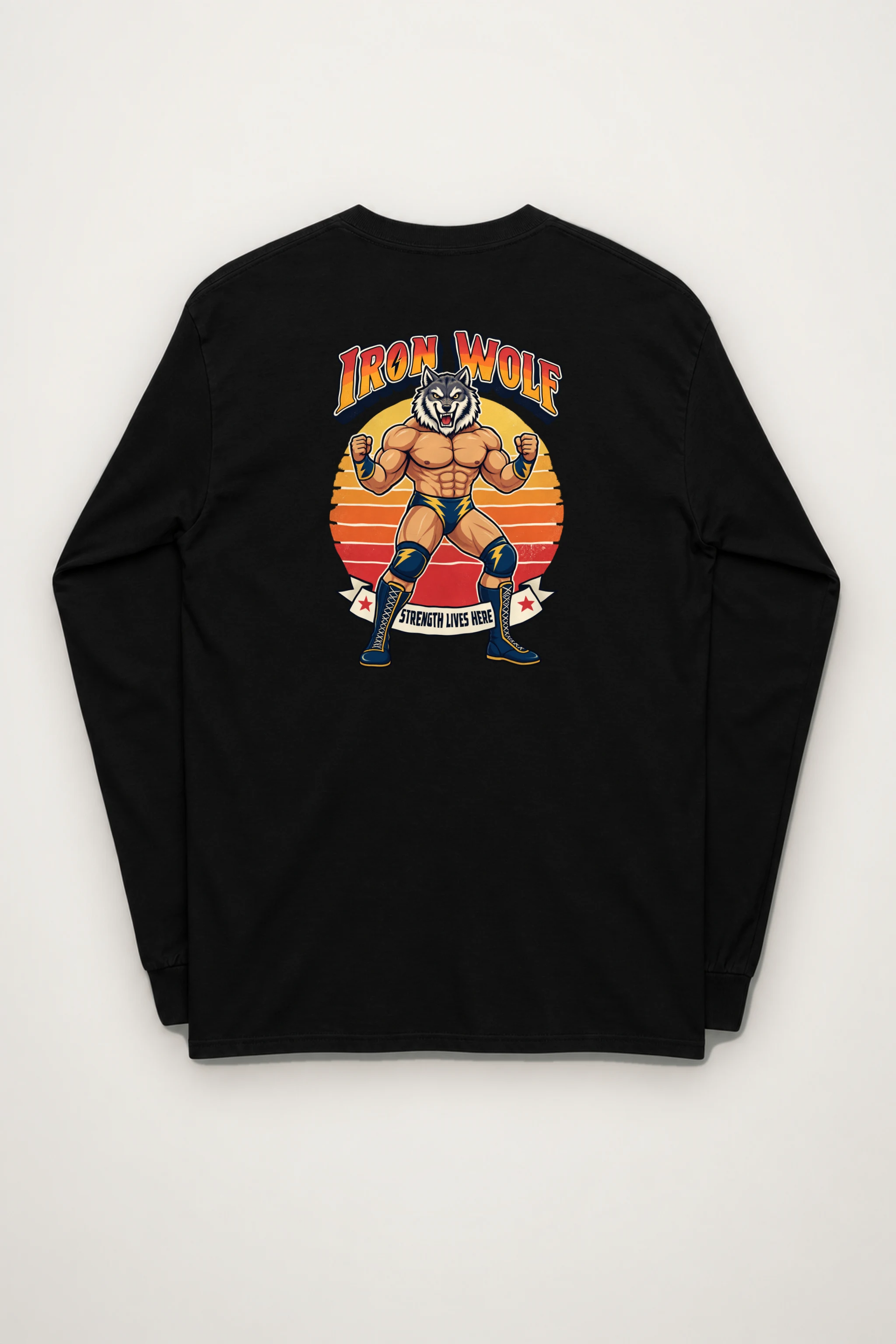 "Iron Wolf Strength" Unisex Longsleeve T-shirt