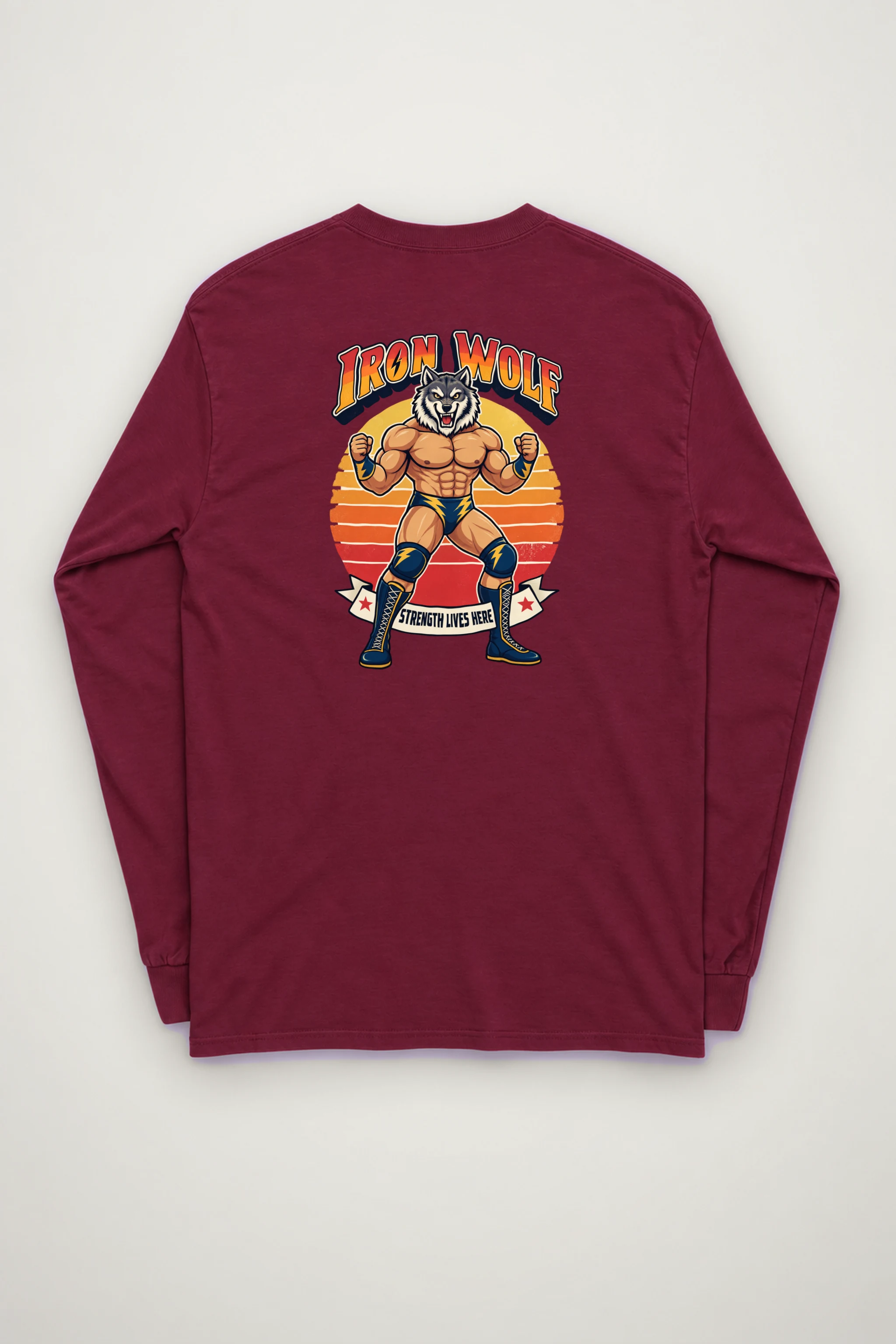 "Iron Wolf Strength" Unisex Longsleeve T-shirt