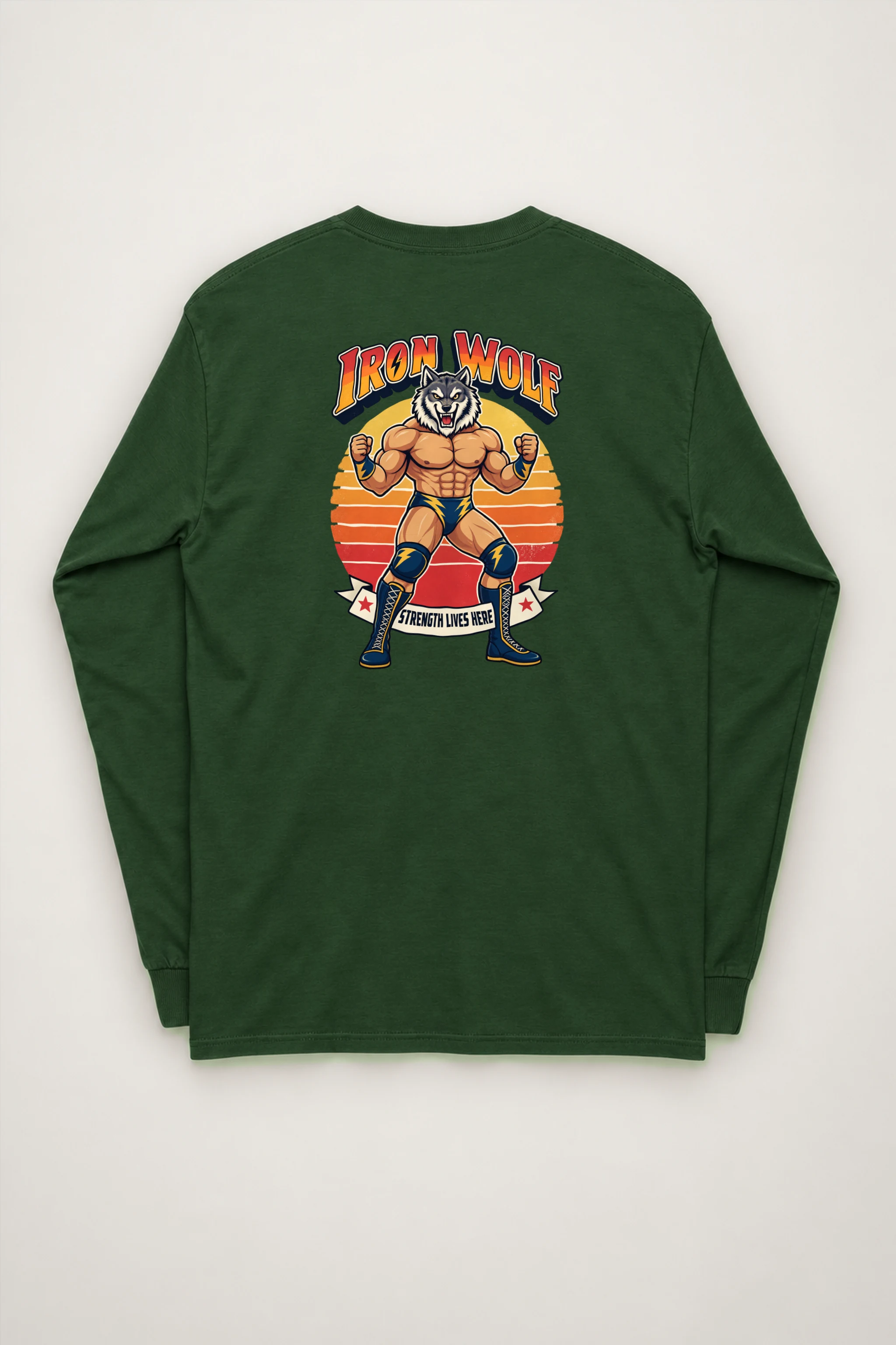 "Iron Wolf Strength" Unisex Longsleeve T-shirt