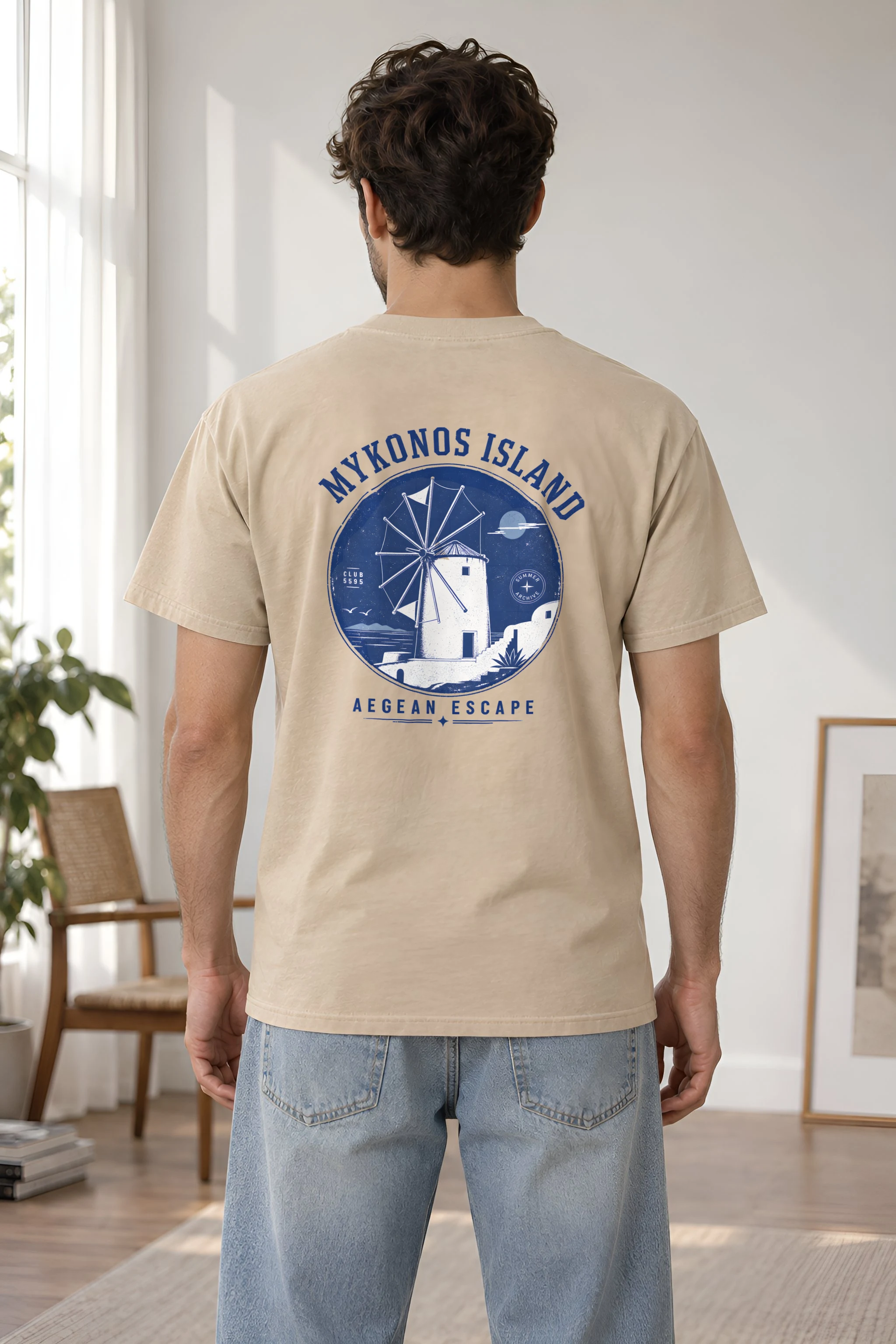 "Island Club 5595" Heavyweight Unisex Crewneck T-shirt