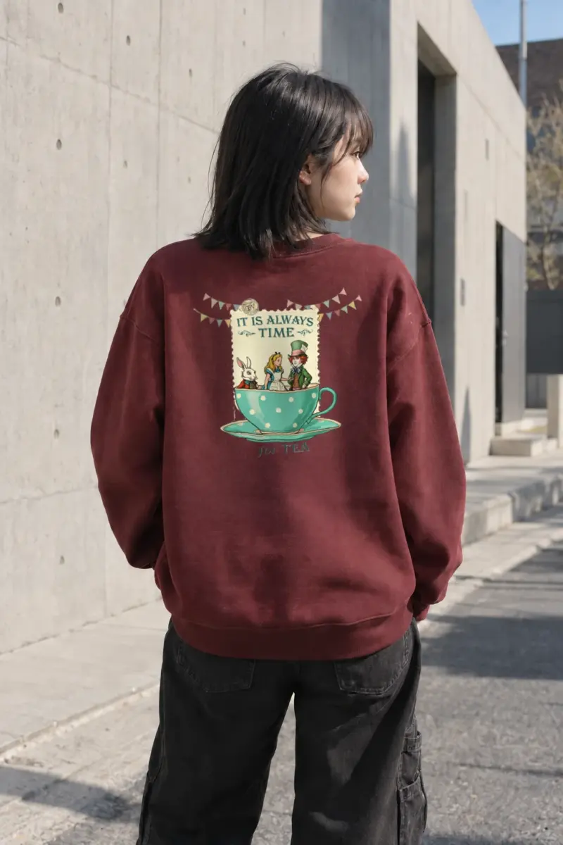 "It Is Always Tea" Heavy Blend Unisex Crewneck Sweatshirt | Gildan 18000