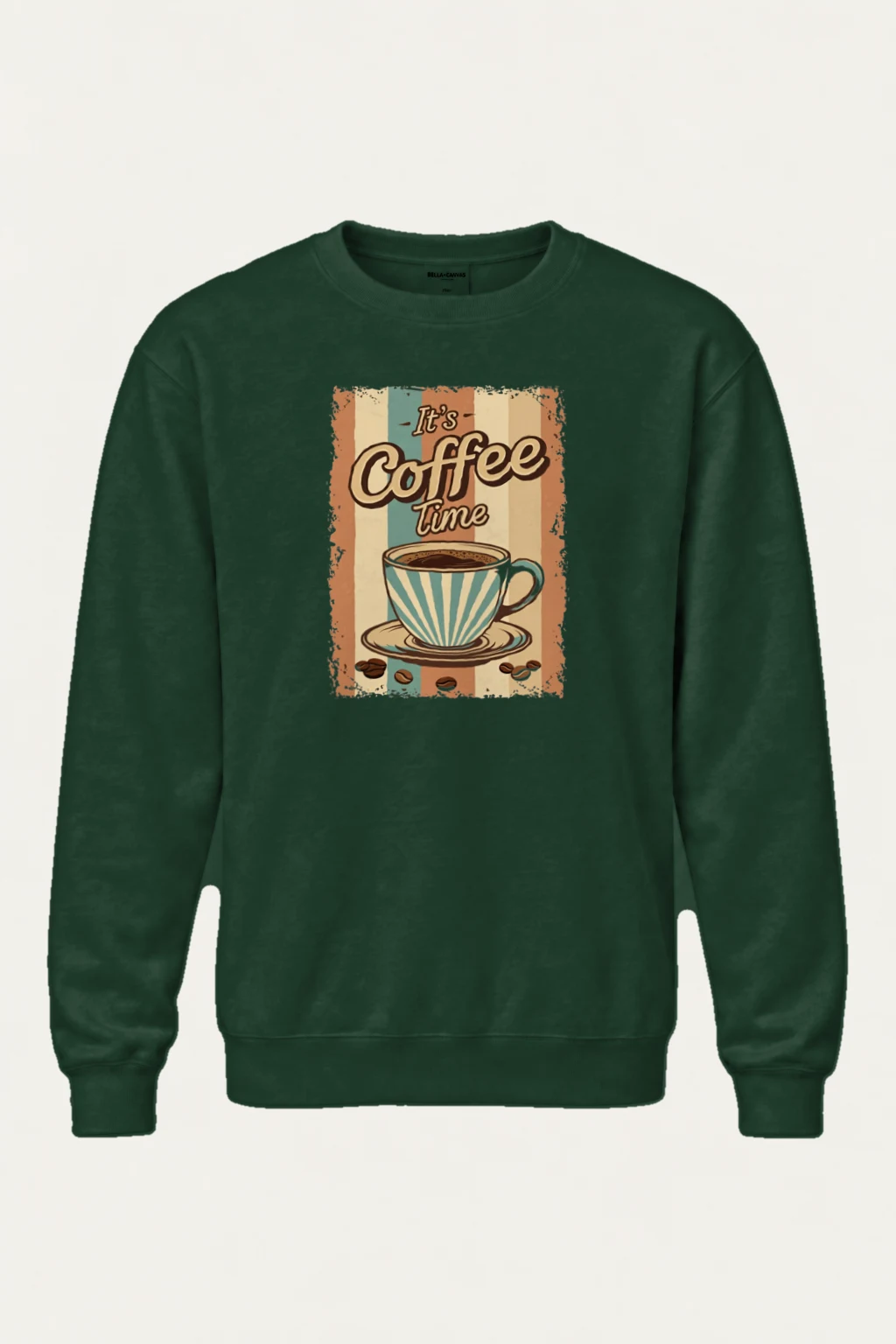 "It's Coffee Time" Heavy Blend Unisex Crewneck Sweatshirt | Gildan 18000