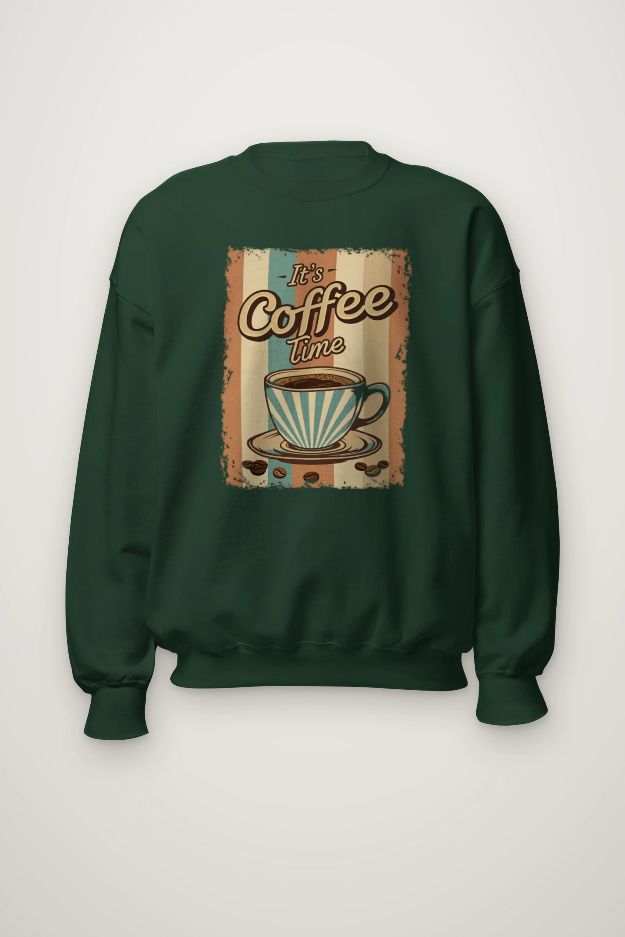 "It's Coffee Time" Heavy Blend Unisex Crewneck Sweatshirt