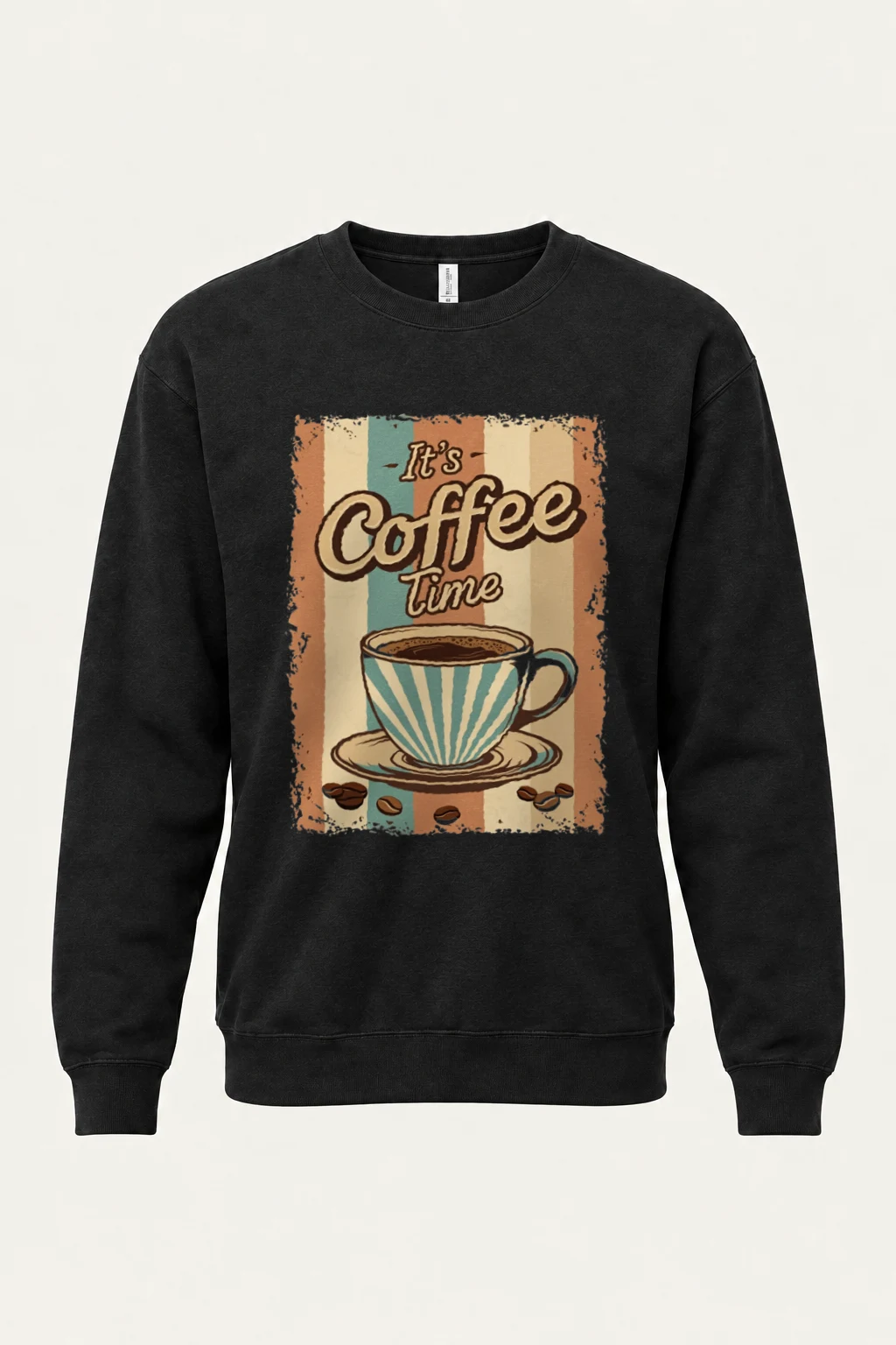 "It's Coffee Time" Heavy Blend Unisex Crewneck Sweatshirt | Gildan 18000
