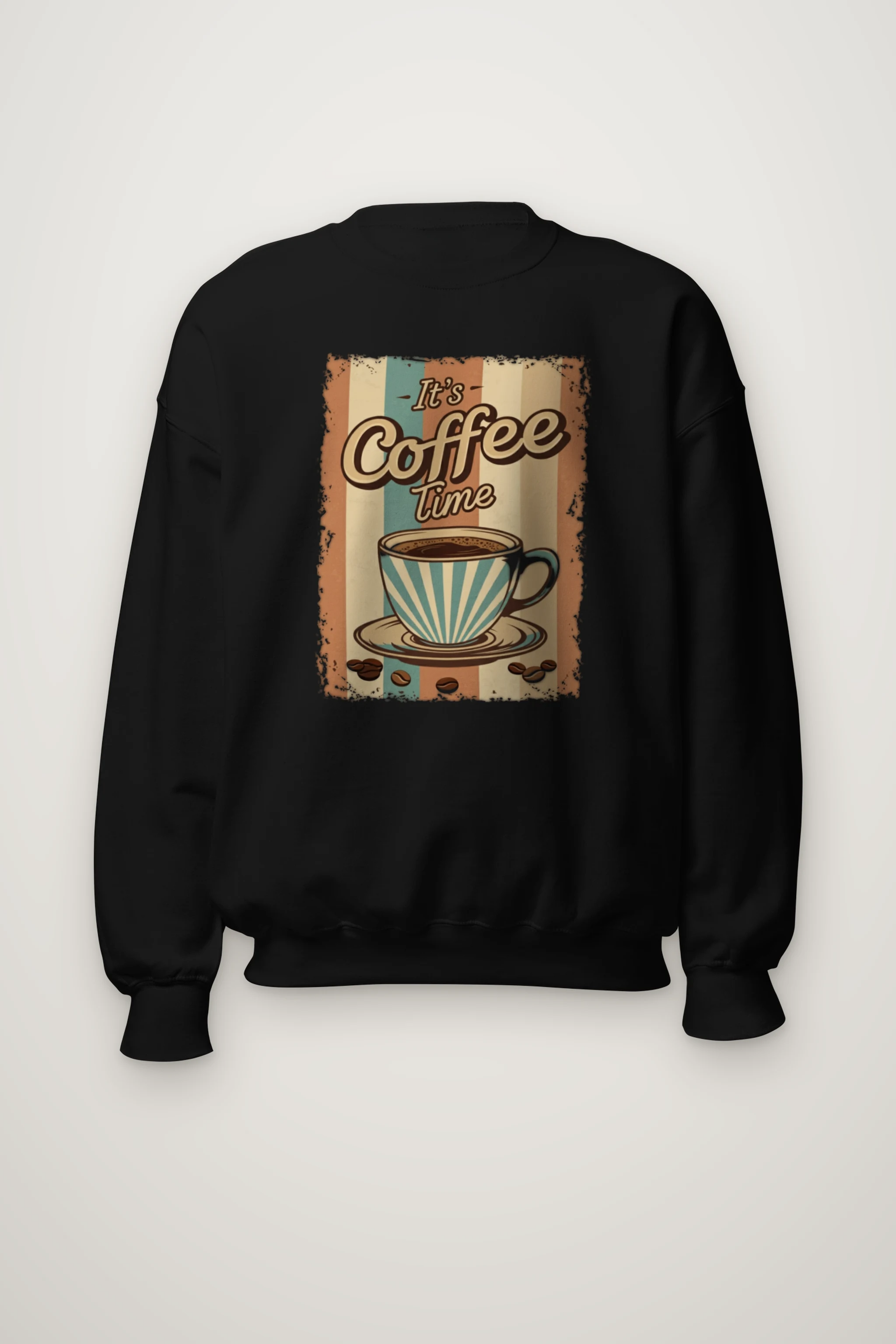 "It's Coffee Time" Heavy Blend Unisex Crewneck Sweatshirt