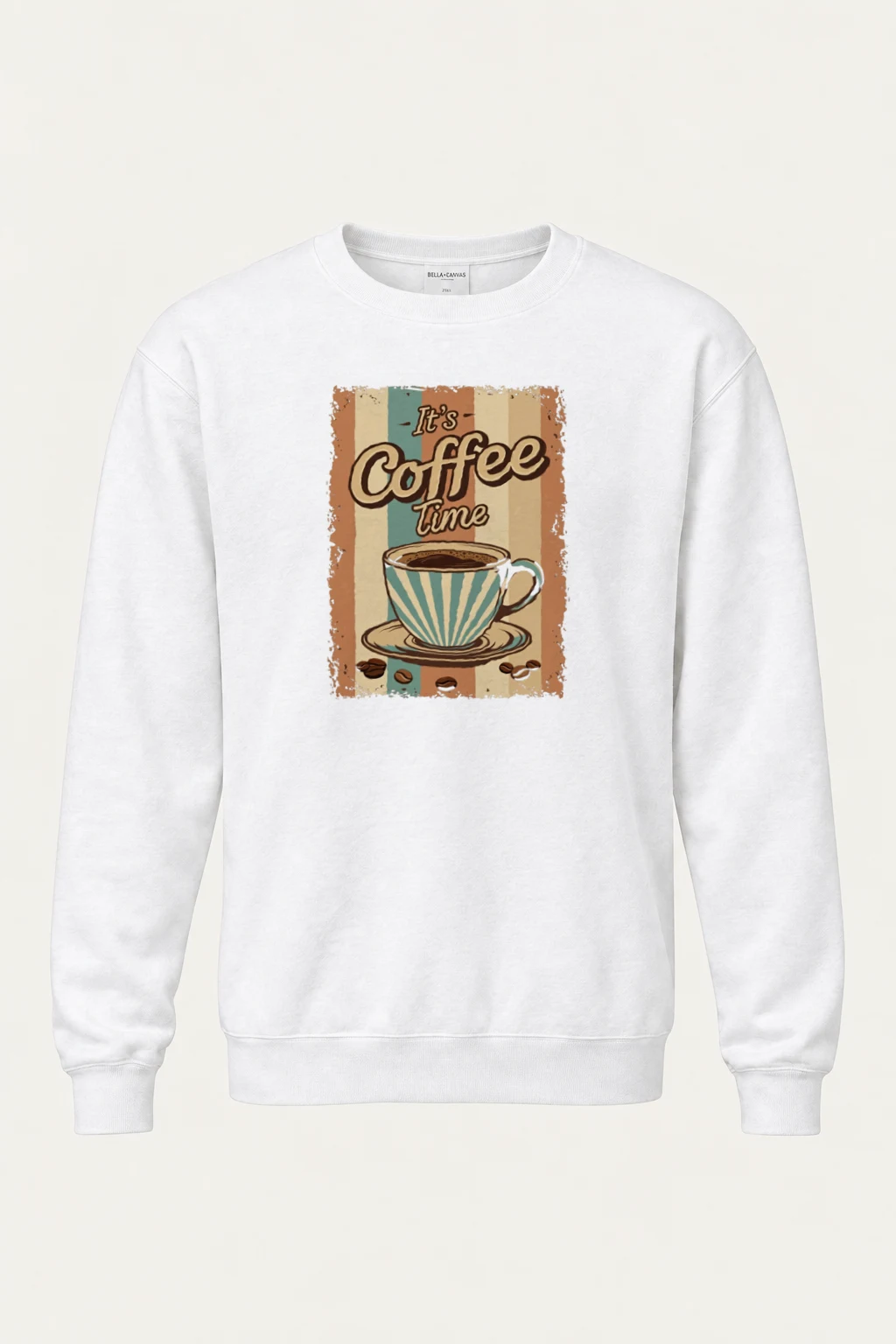 "It's Coffee Time" Heavy Blend Unisex Crewneck Sweatshirt | Gildan 18000
