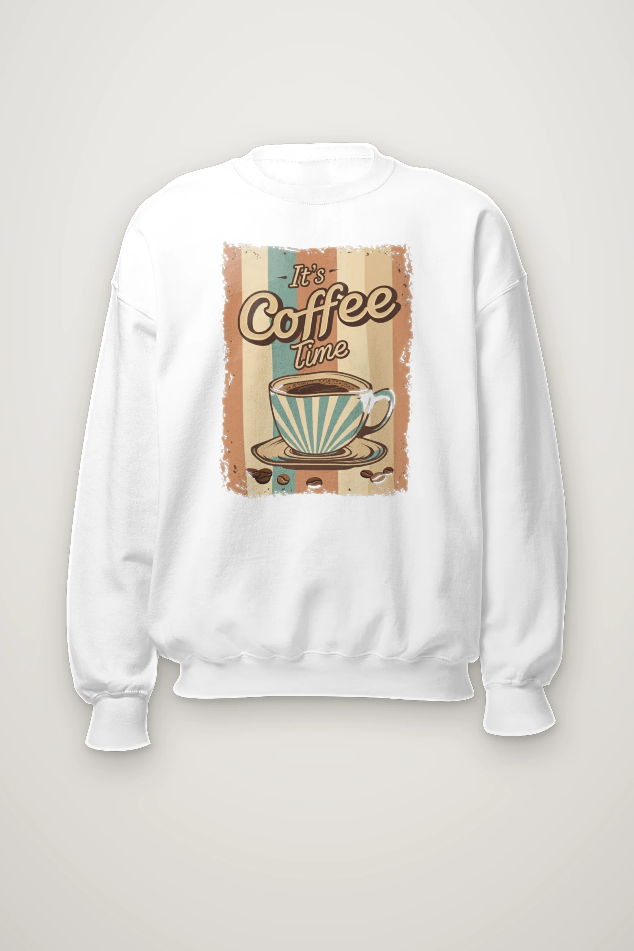 "It's Coffee Time" Heavy Blend Unisex Crewneck Sweatshirt