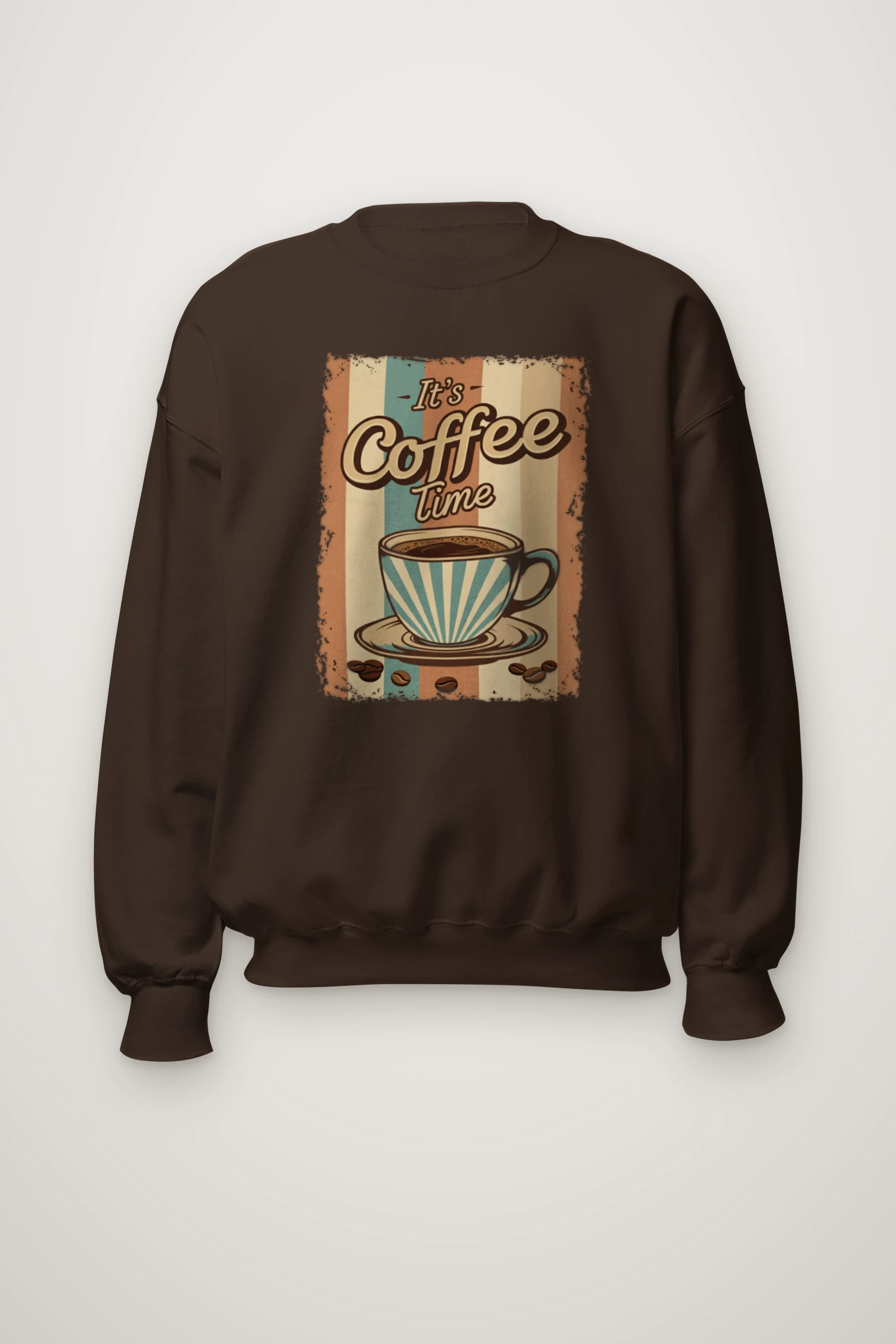 "It's Coffee Time" Heavy Blend Unisex Crewneck Sweatshirt