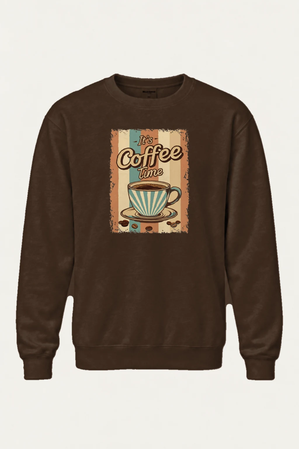 "It's Coffee Time" Heavy Blend Unisex Crewneck Sweatshirt | Gildan 18000