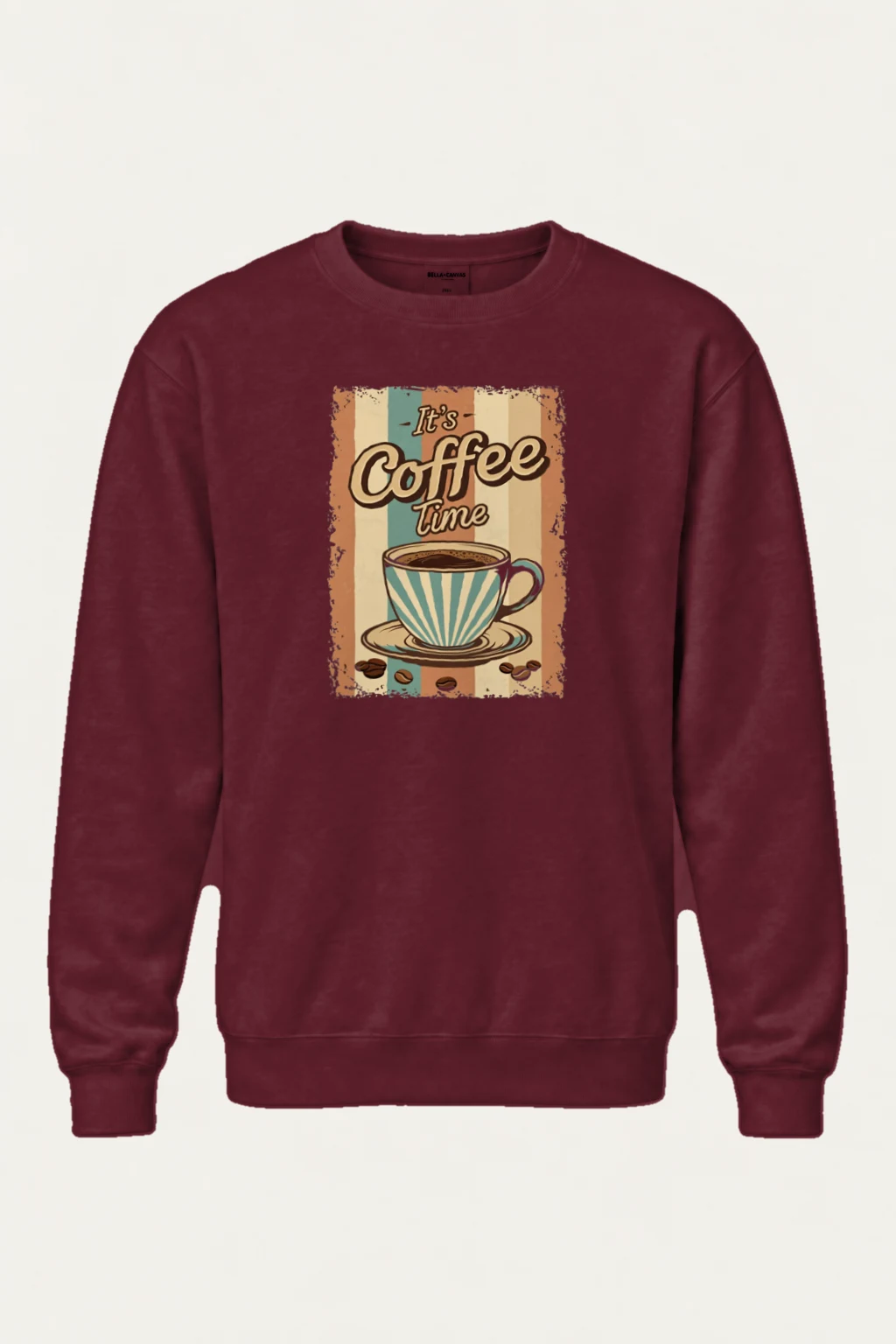 "It's Coffee Time" Heavy Blend Unisex Crewneck Sweatshirt | Gildan 18000