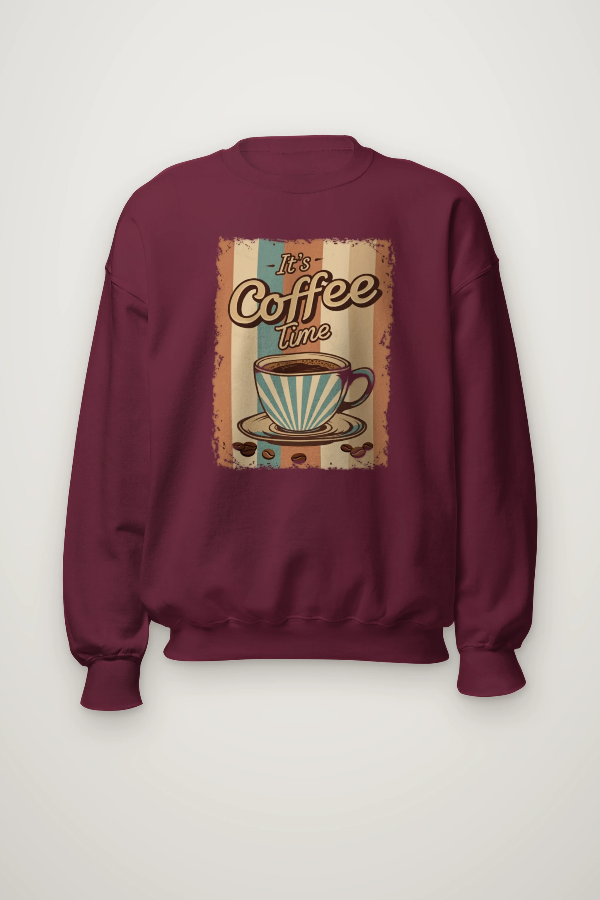"It's Coffee Time" Heavy Blend Unisex Crewneck Sweatshirt