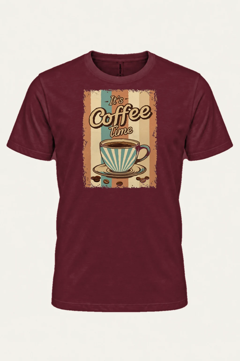 "It's Coffee Time" Heavyweight Unisex Crewneck T-shirt | Gildan 5000