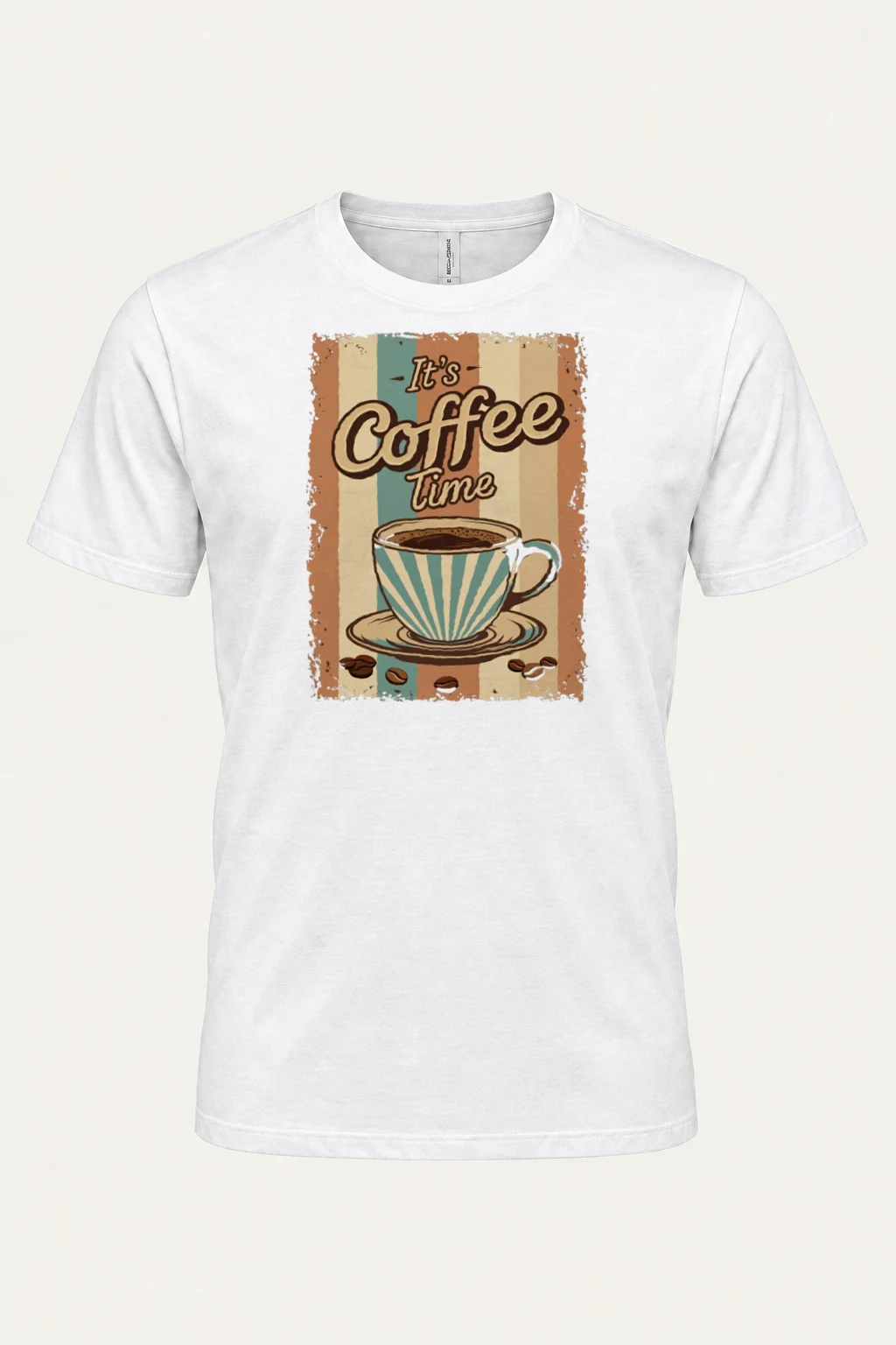 "It's Coffee Time" Heavyweight Unisex Crewneck T-shirt | Gildan 5000