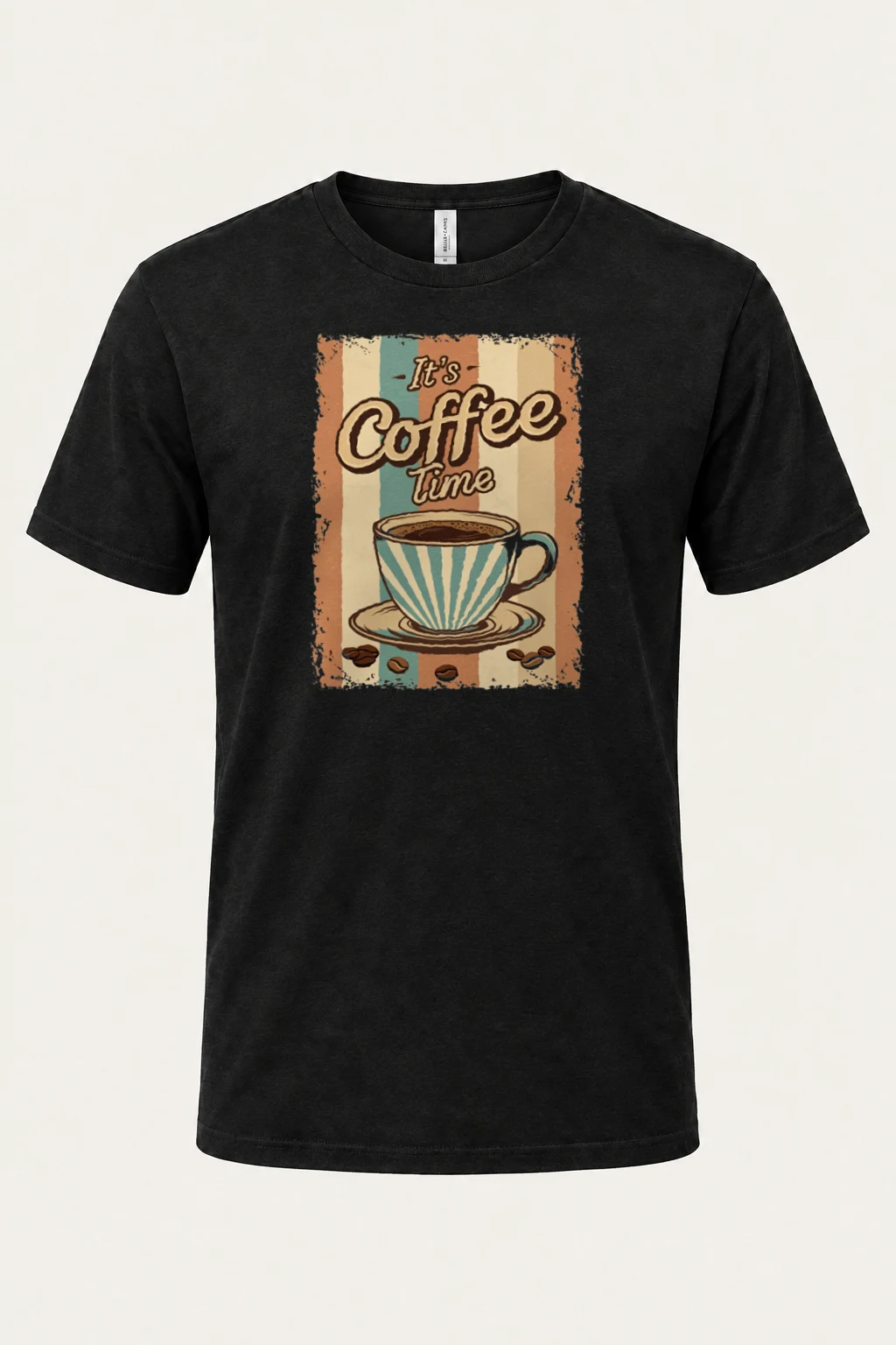 "It's Coffee Time" Heavyweight Unisex Crewneck T-shirt | Gildan 5000