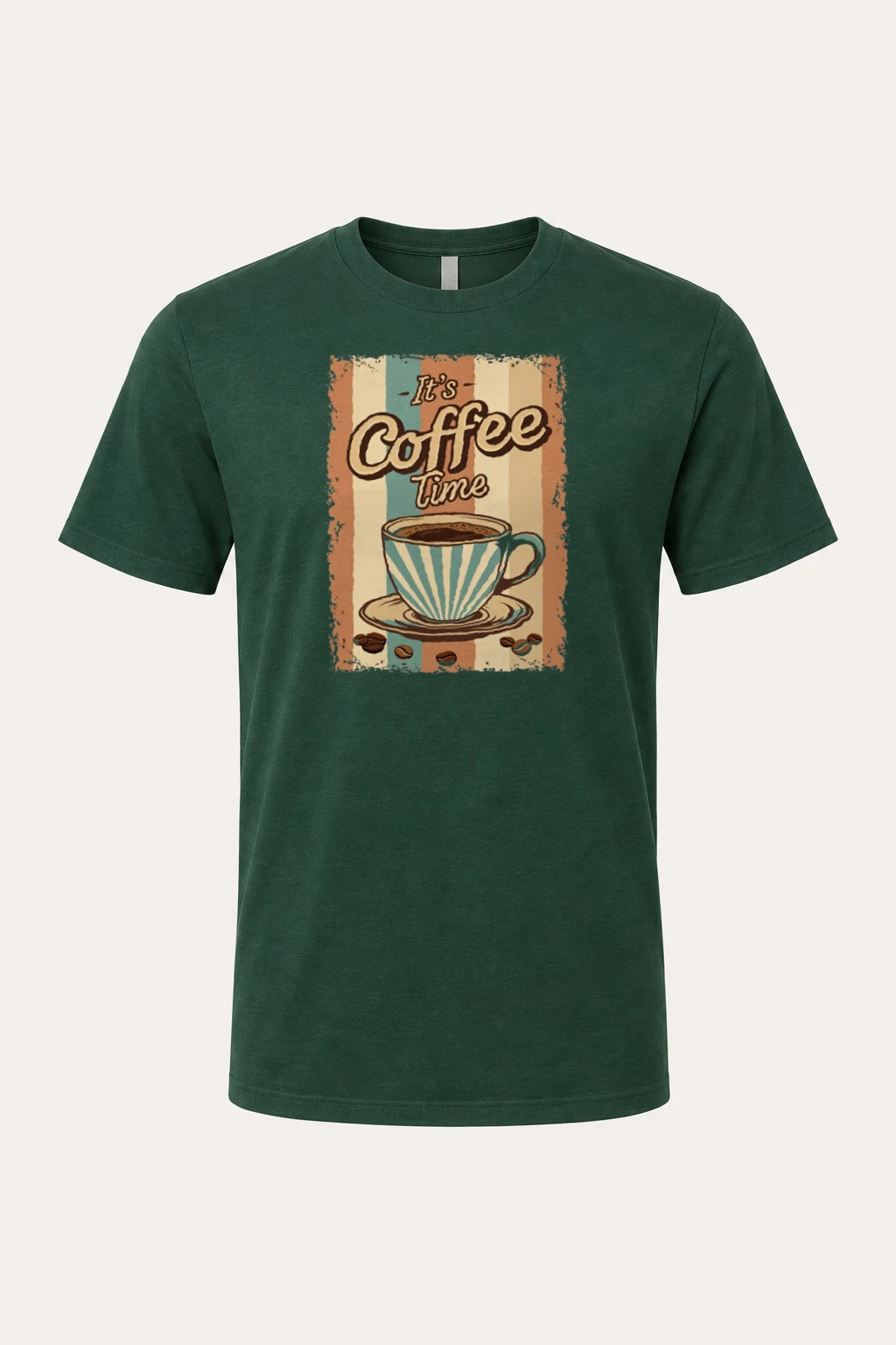 "It's Coffee Time" Heavyweight Unisex Crewneck T-shirt | Gildan 5000