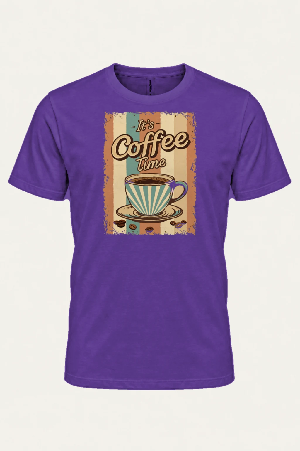 "It's Coffee Time" Heavyweight Unisex Crewneck T-shirt | Gildan 5000