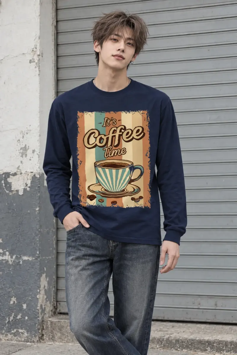 "It's Coffee Time" Unisex Longsleeve T-shirt