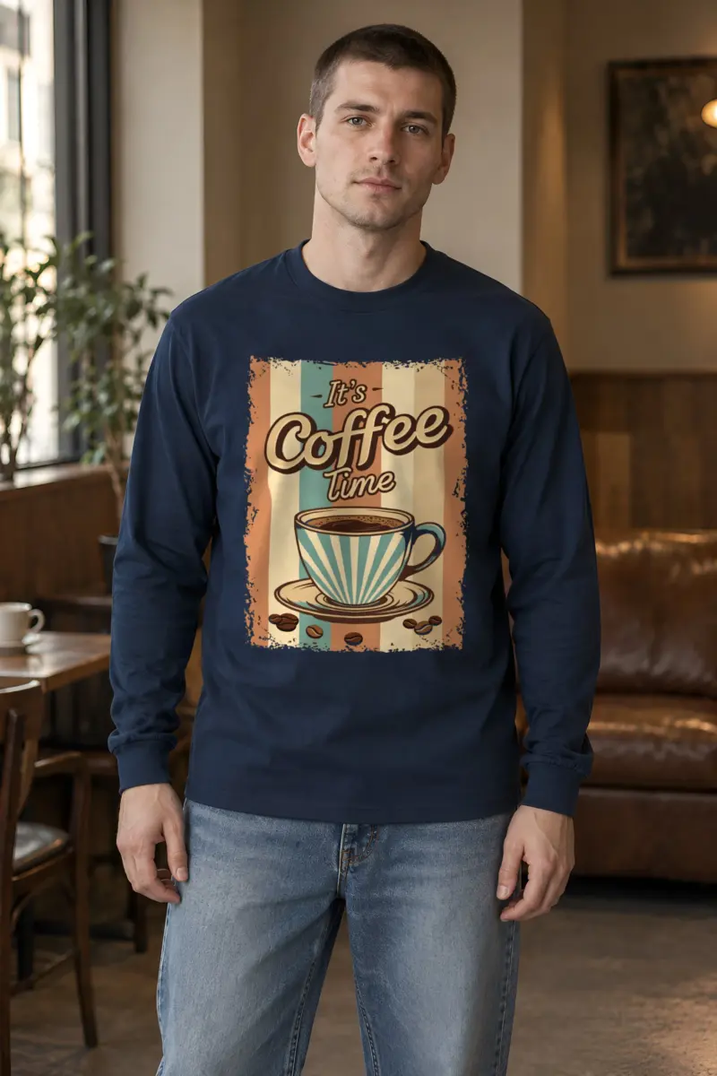"It's Coffee Time" Unisex Longsleeve T-shirt