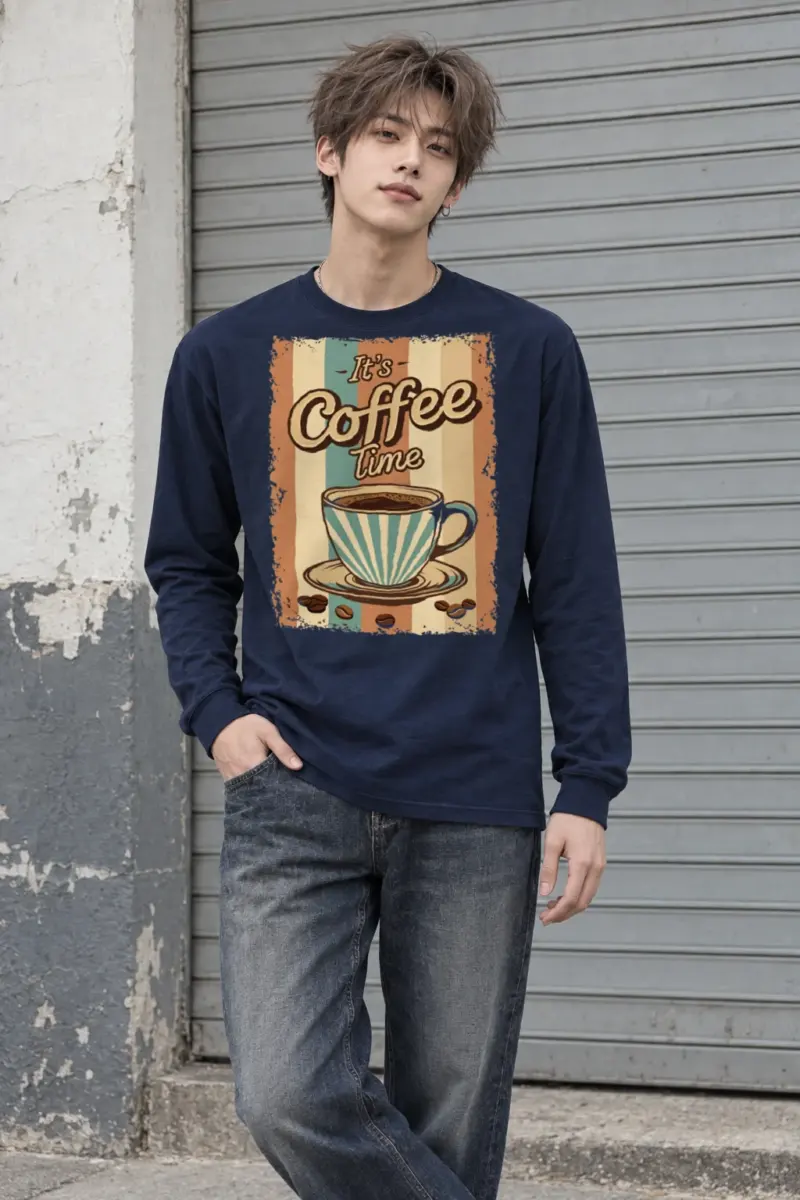 "It's Coffee Time" Unisex Longsleeve T-shirt