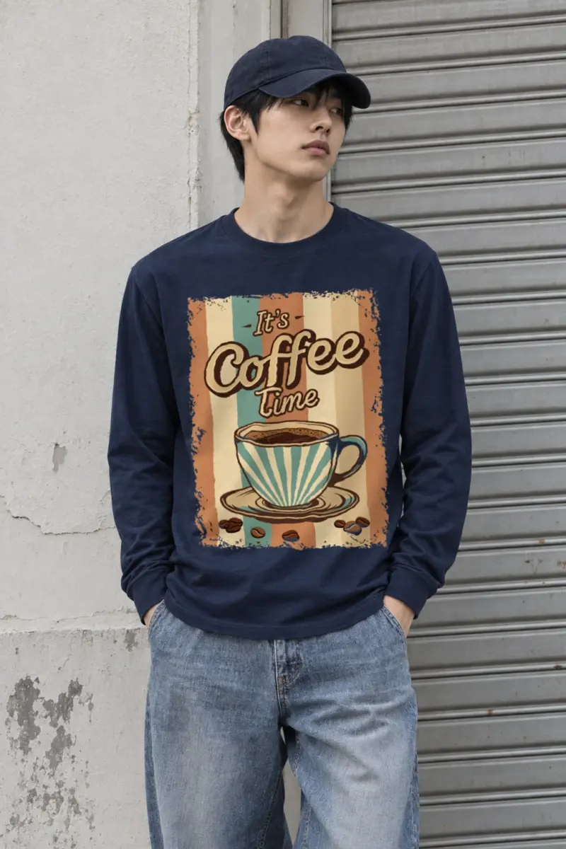 "It's Coffee Time" Unisex Longsleeve T-shirt | Gildan 2400