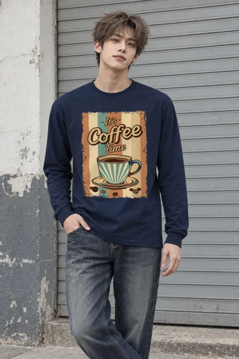 "It's Coffee Time" Unisex Longsleeve T-shirt
