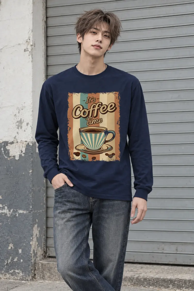 "It's Coffee Time" Unisex Longsleeve T-shirt